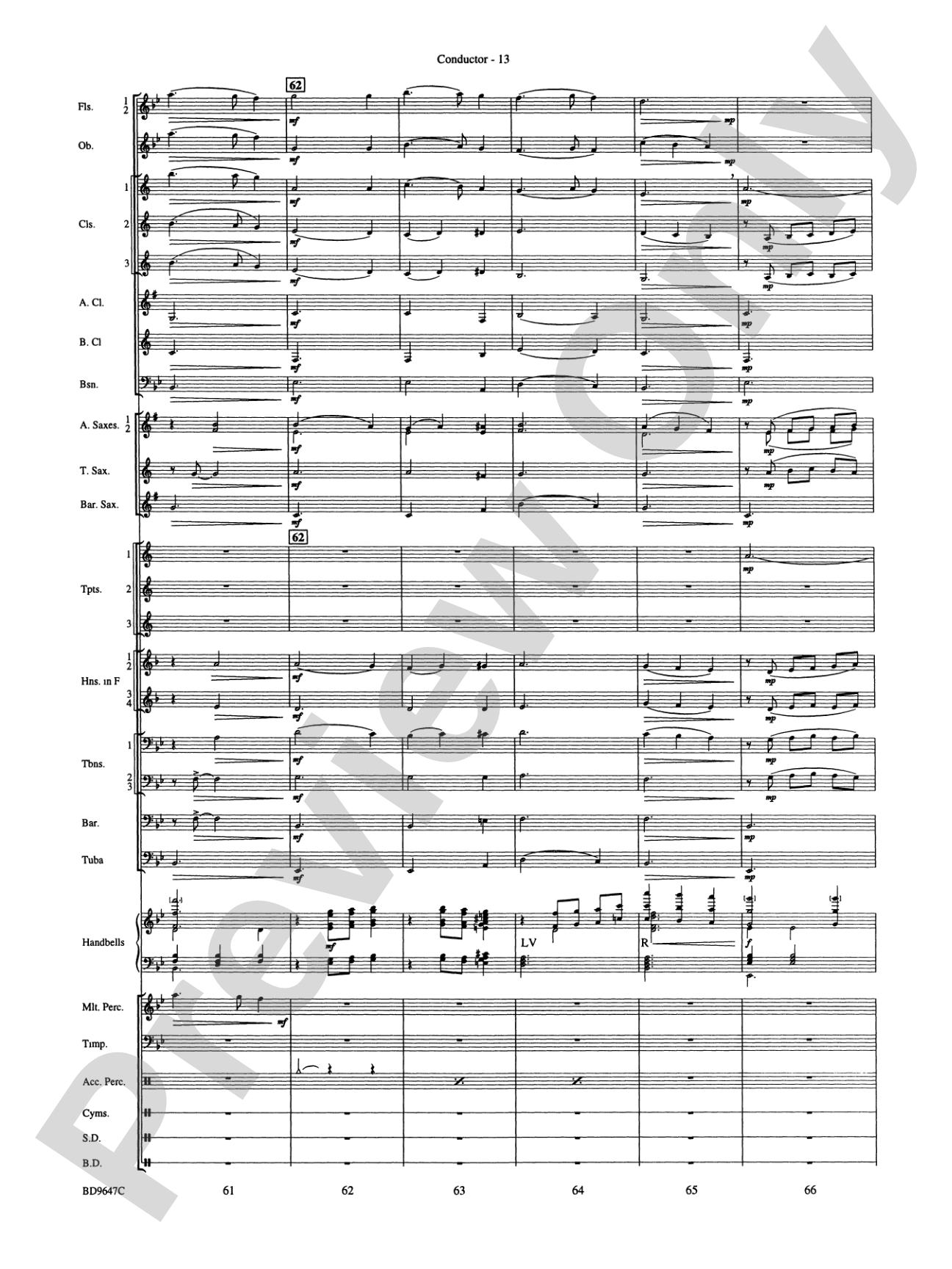 Tidings! (A Christmas Carol Fantasy): Concert Band Conductor Score & Parts