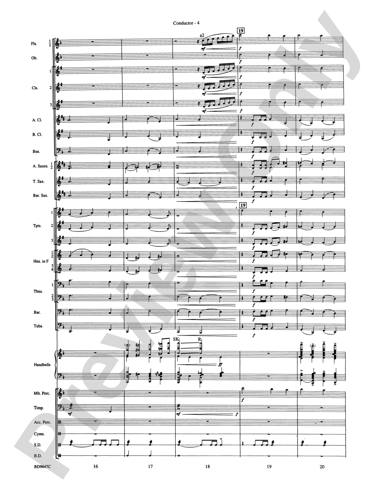 Tidings! (A Christmas Carol Fantasy): Concert Band Conductor Score & Parts