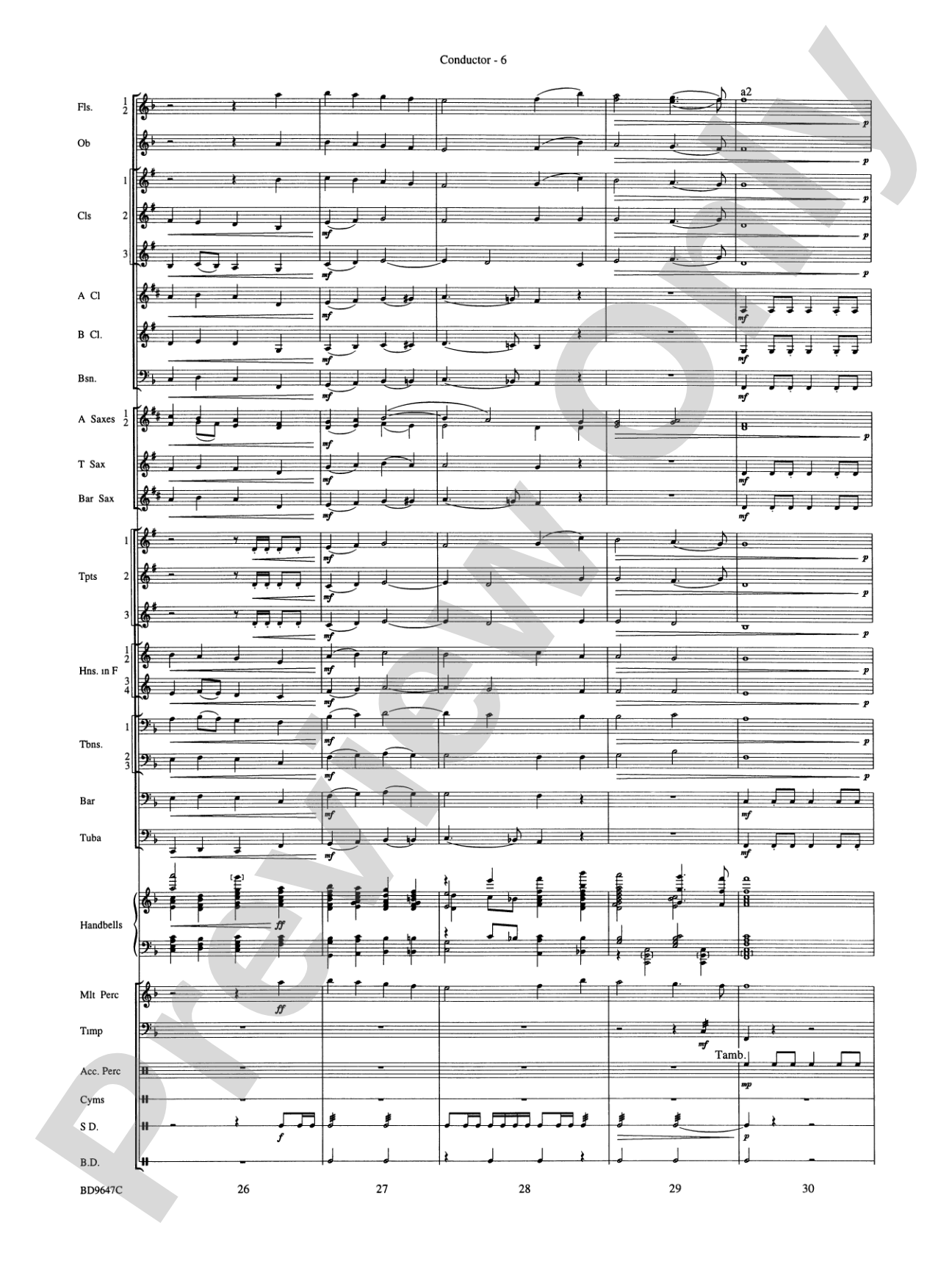 Tidings! (A Christmas Carol Fantasy): Concert Band Conductor Score & Parts