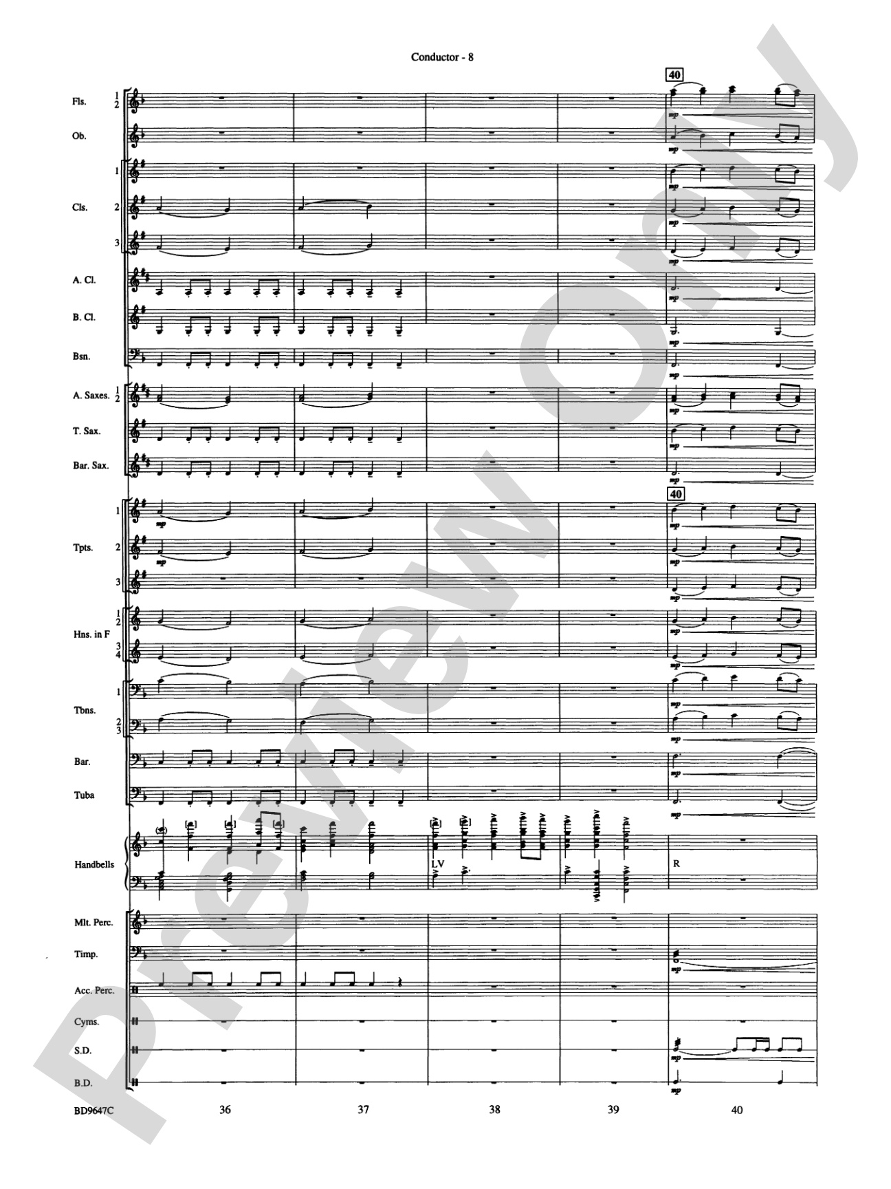 Tidings! (A Christmas Carol Fantasy): Concert Band Conductor Score & Parts