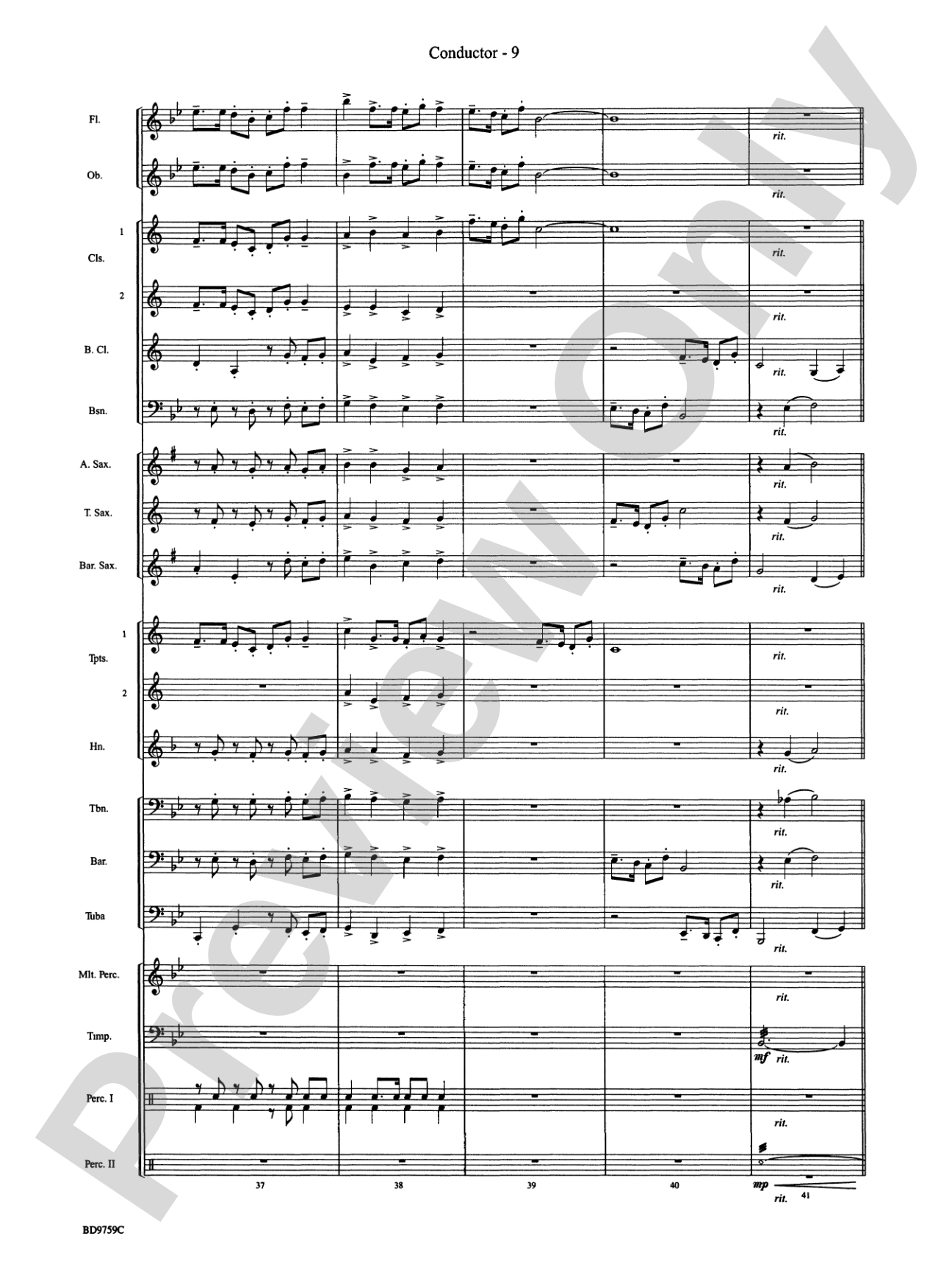 The Great River: Concert Band Conductor Score & Parts