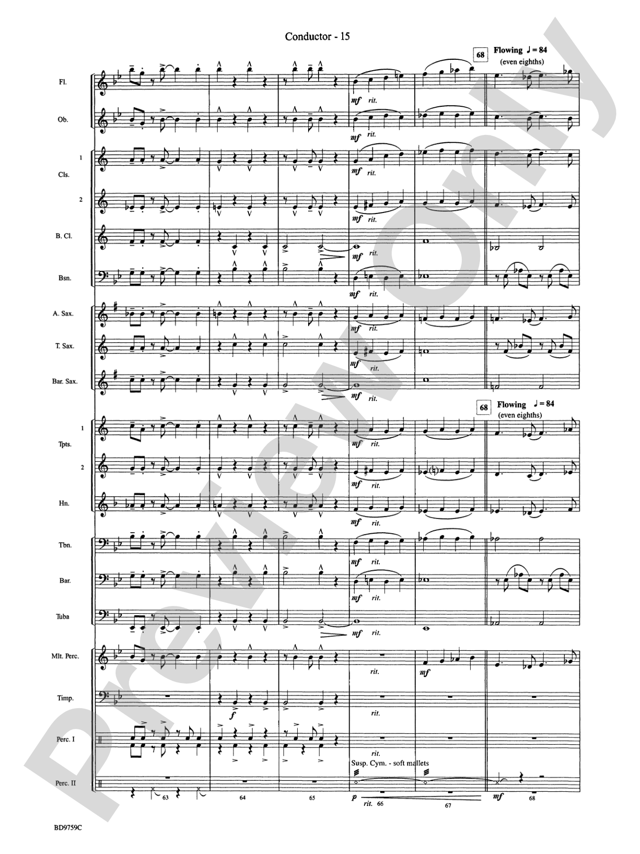 The Great River: Concert Band Conductor Score & Parts
