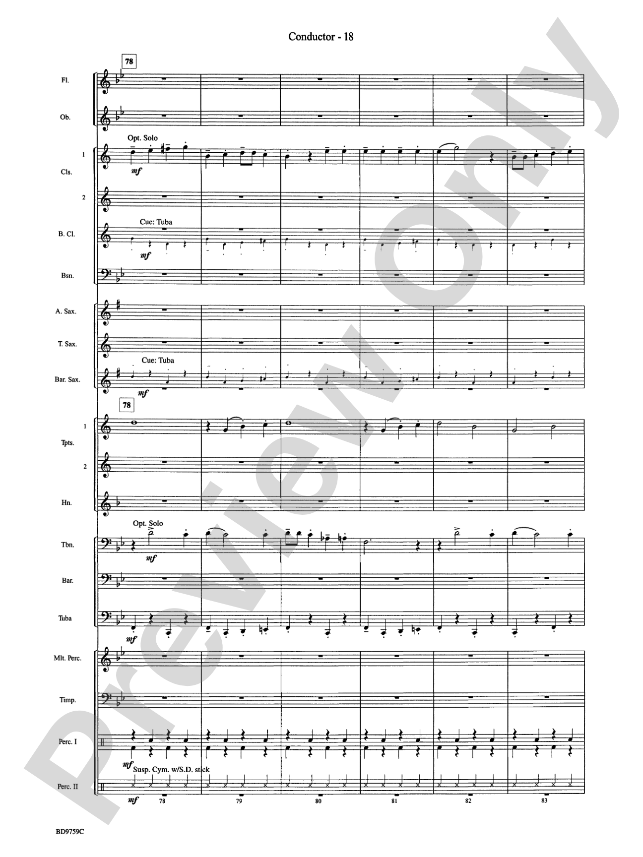 The Great River: Concert Band Conductor Score & Parts