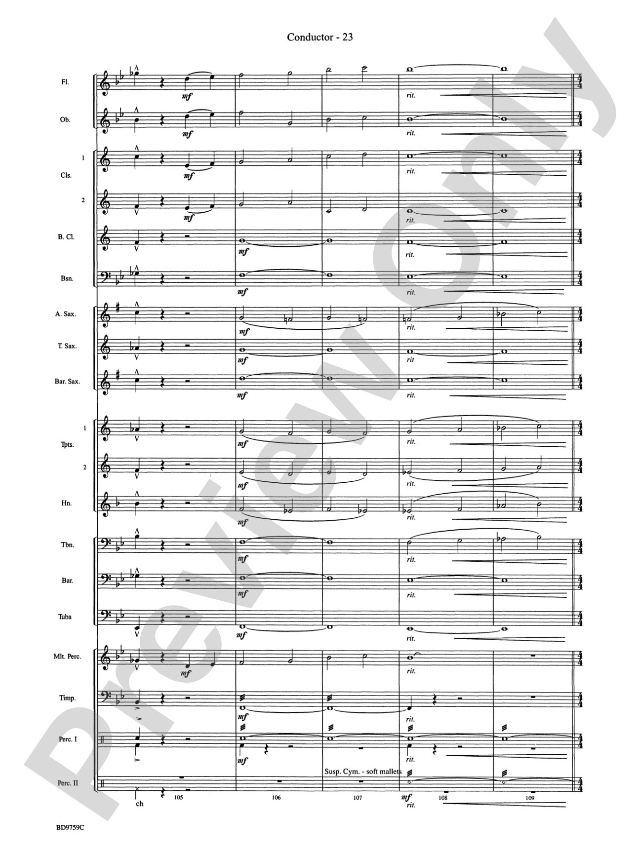 The Great River: Concert Band Conductor Score & Parts