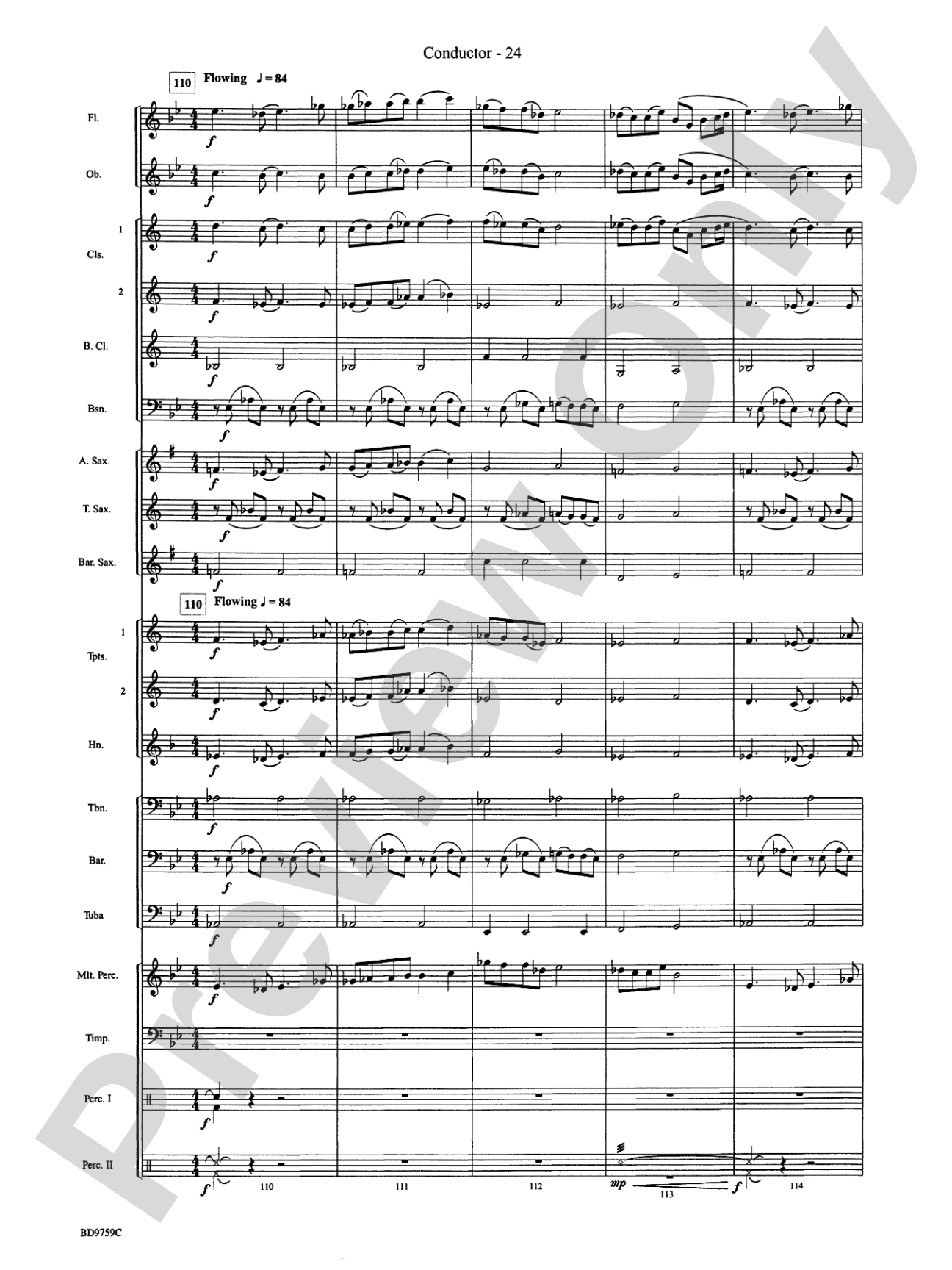 The Great River: Concert Band Conductor Score & Parts