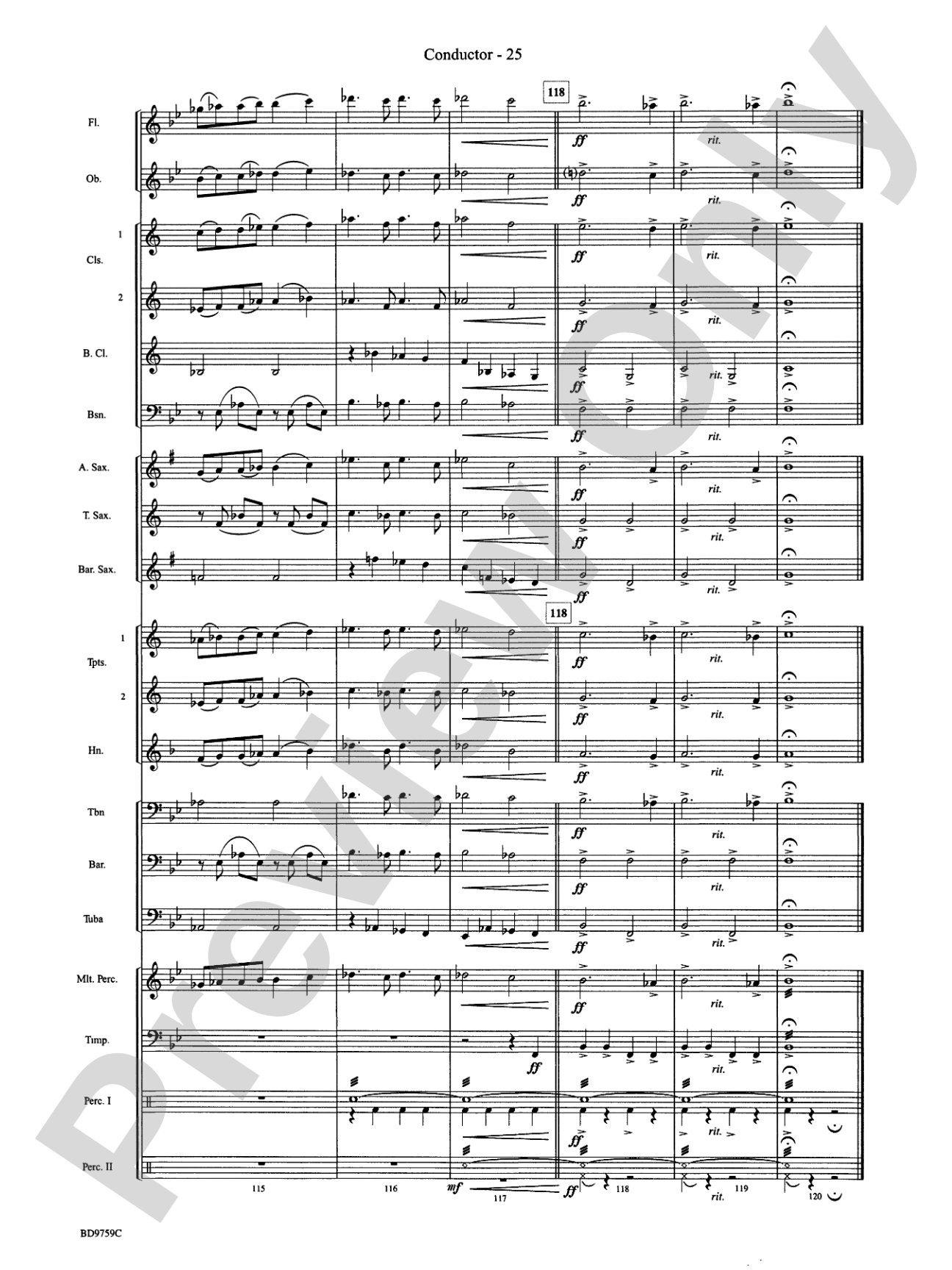 The Great River: Concert Band Conductor Score & Parts