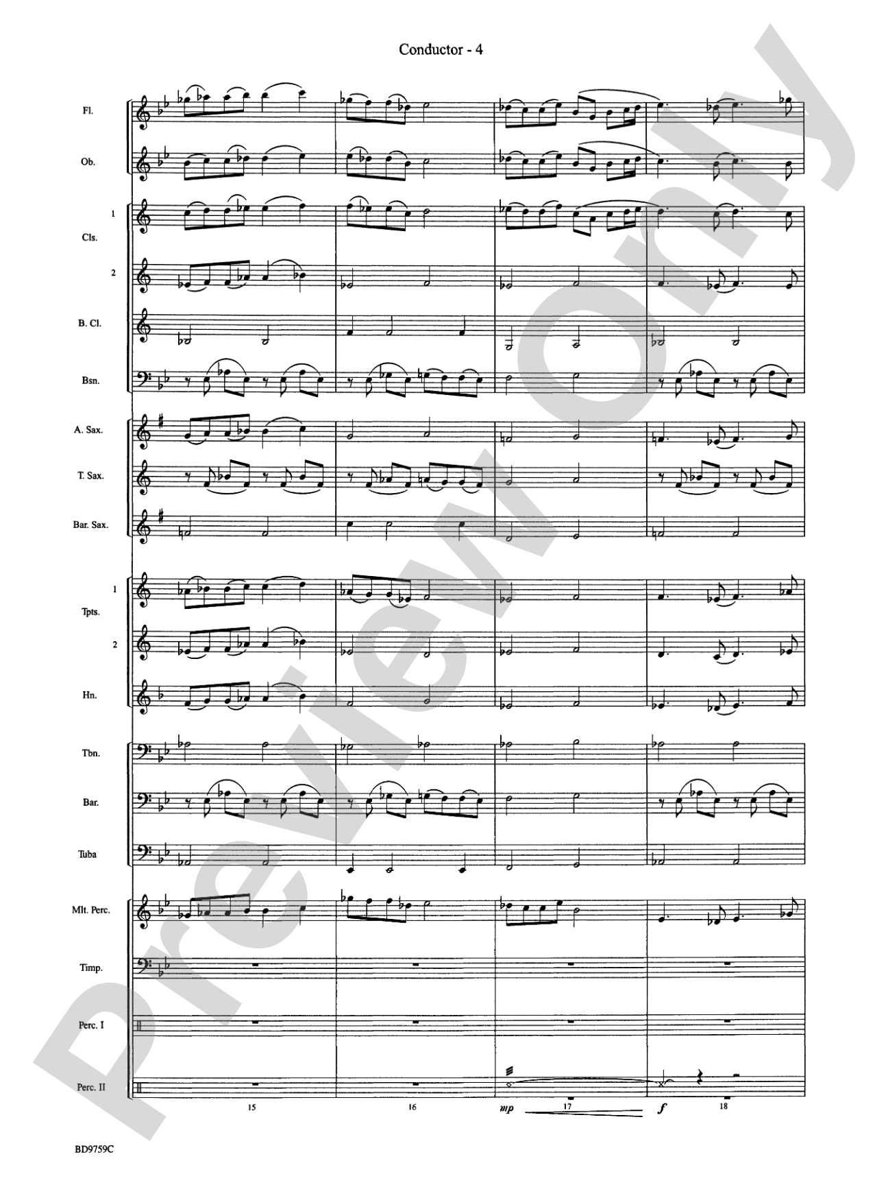 The Great River: Concert Band Conductor Score & Parts