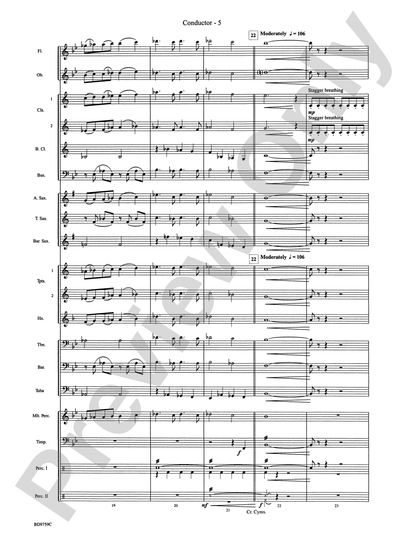 The Great River: Concert Band Conductor Score & Parts