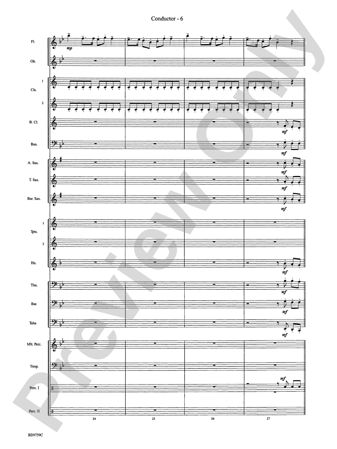 The Great River: Concert Band Conductor Score & Parts