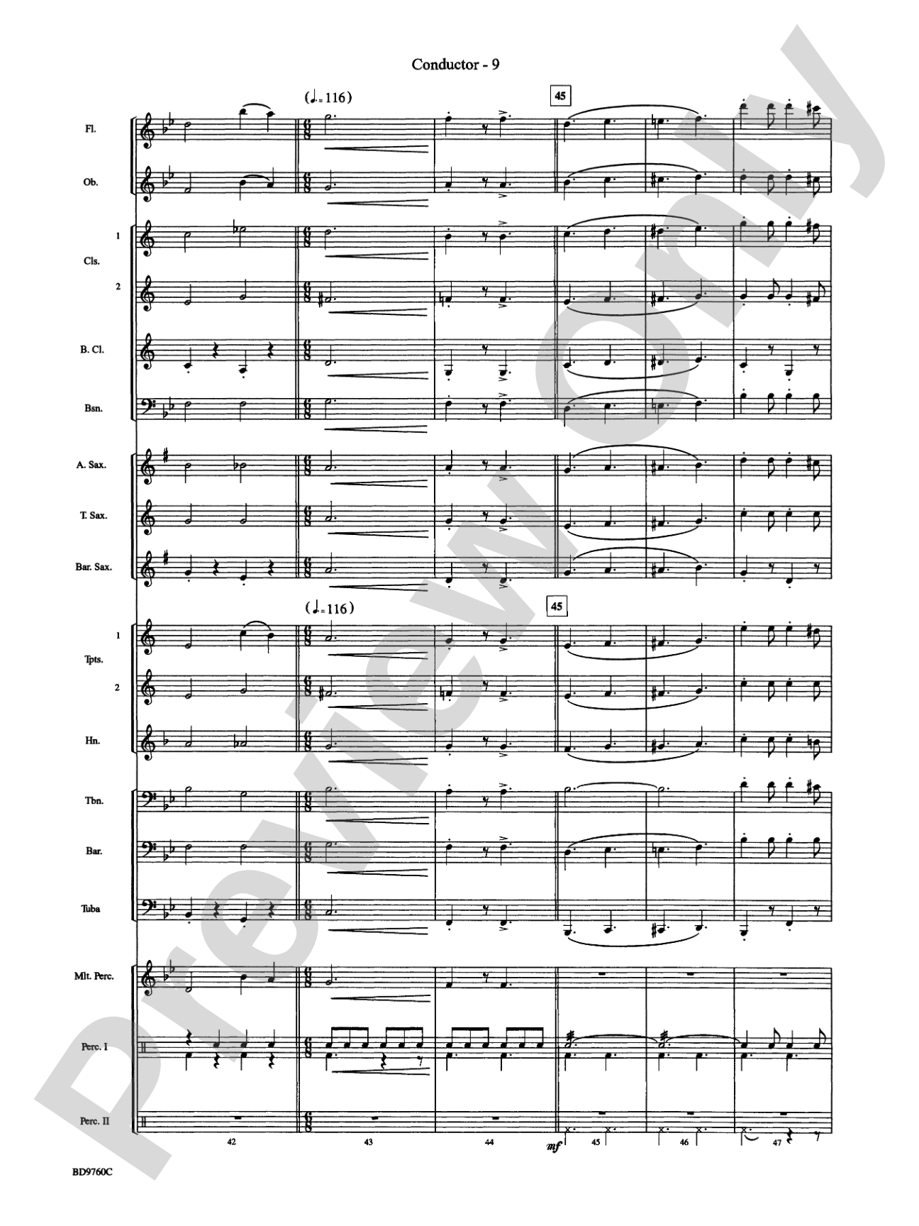 March Mania! (A Potpourri of Great March Melodies): Concert Band Conductor Score & Parts