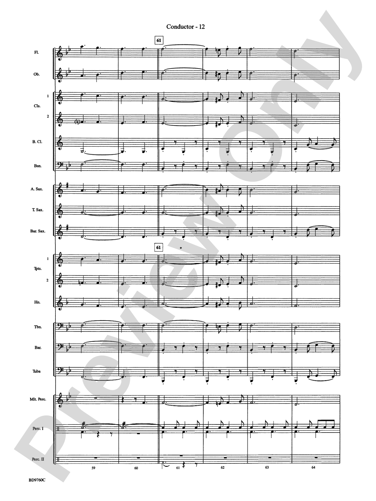 March Mania! (A Potpourri of Great March Melodies): Concert Band Conductor Score & Parts