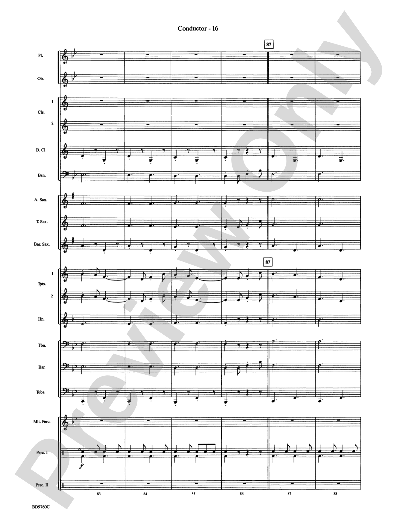 March Mania! (A Potpourri of Great March Melodies): Concert Band Conductor Score & Parts