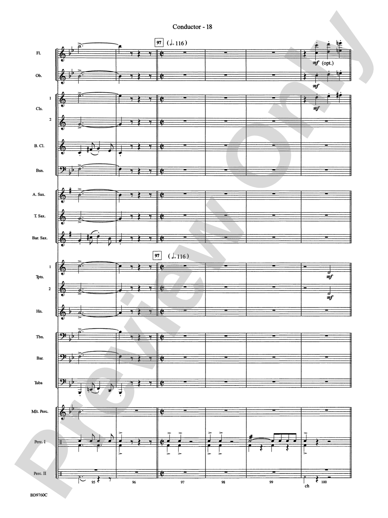 March Mania! (A Potpourri of Great March Melodies): Concert Band Conductor Score & Parts