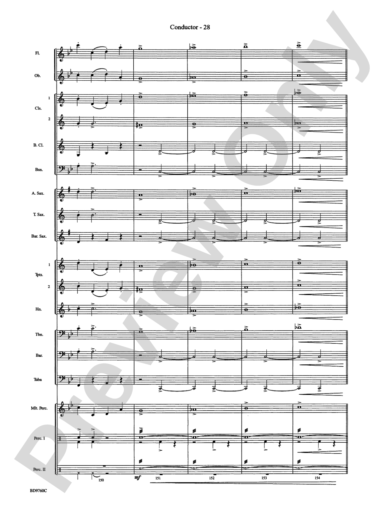 March Mania! (A Potpourri of Great March Melodies): Concert Band Conductor Score & Parts