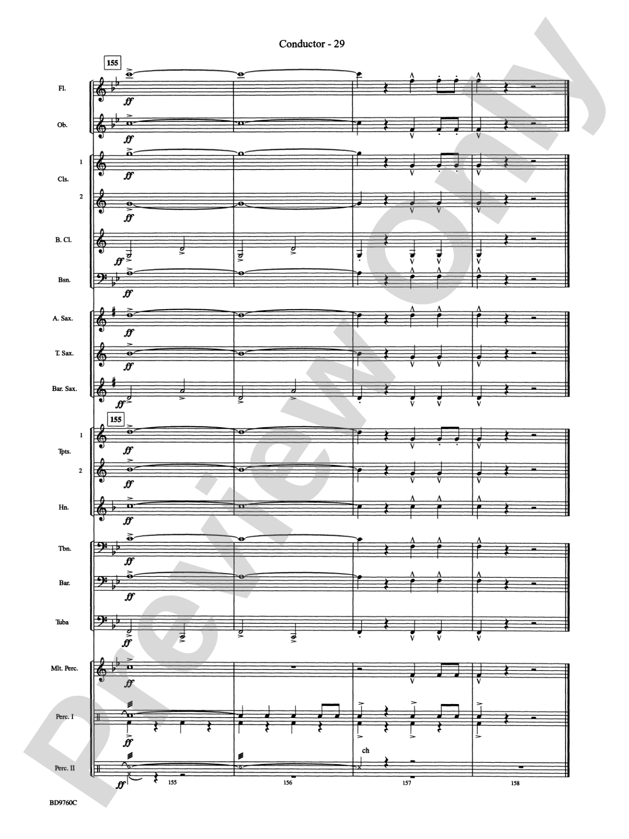 March Mania! (A Potpourri of Great March Melodies): Concert Band Conductor Score & Parts