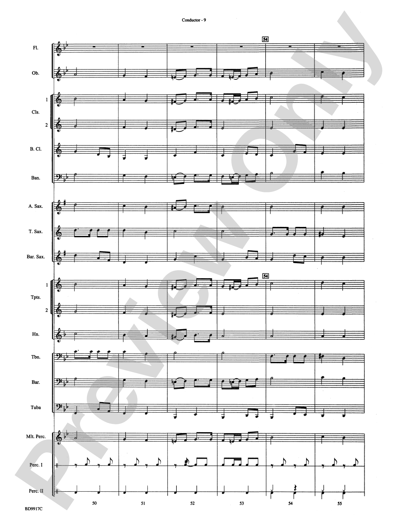 Barnum and Bailey's Favorite: Concert Band Conductor Score & Parts
