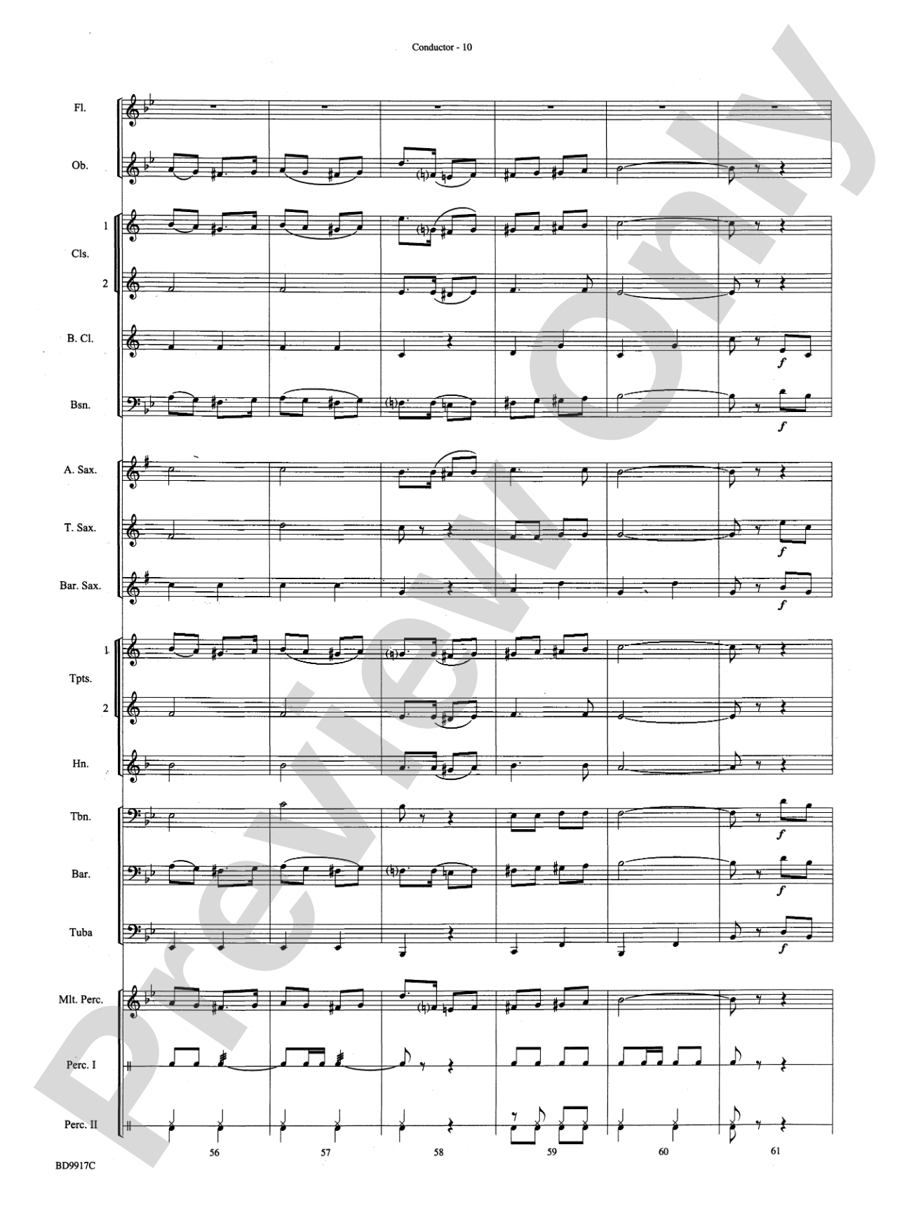 Barnum and Bailey's Favorite: Concert Band Conductor Score & Parts