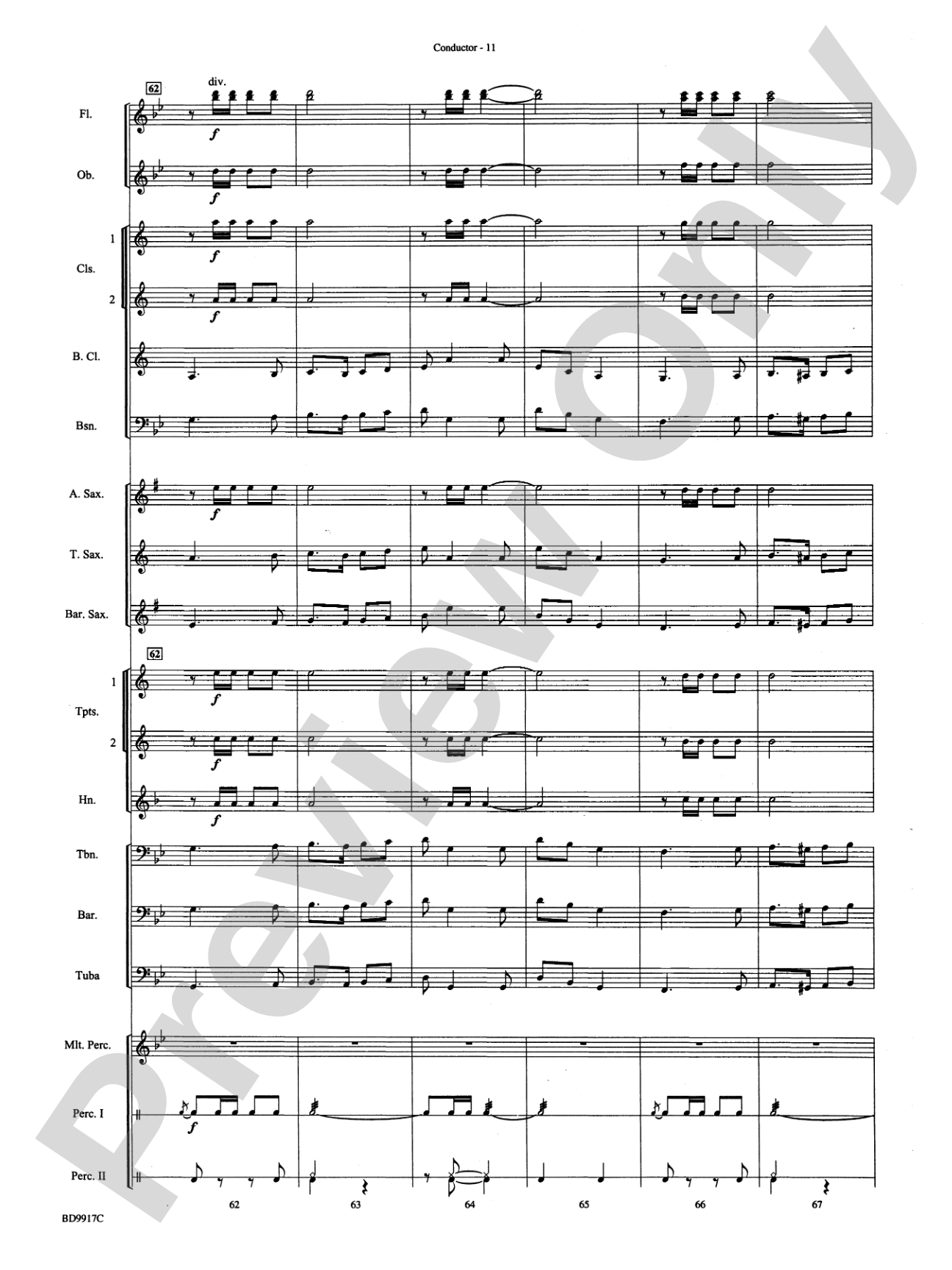 Barnum and Bailey's Favorite: Concert Band Conductor Score & Parts