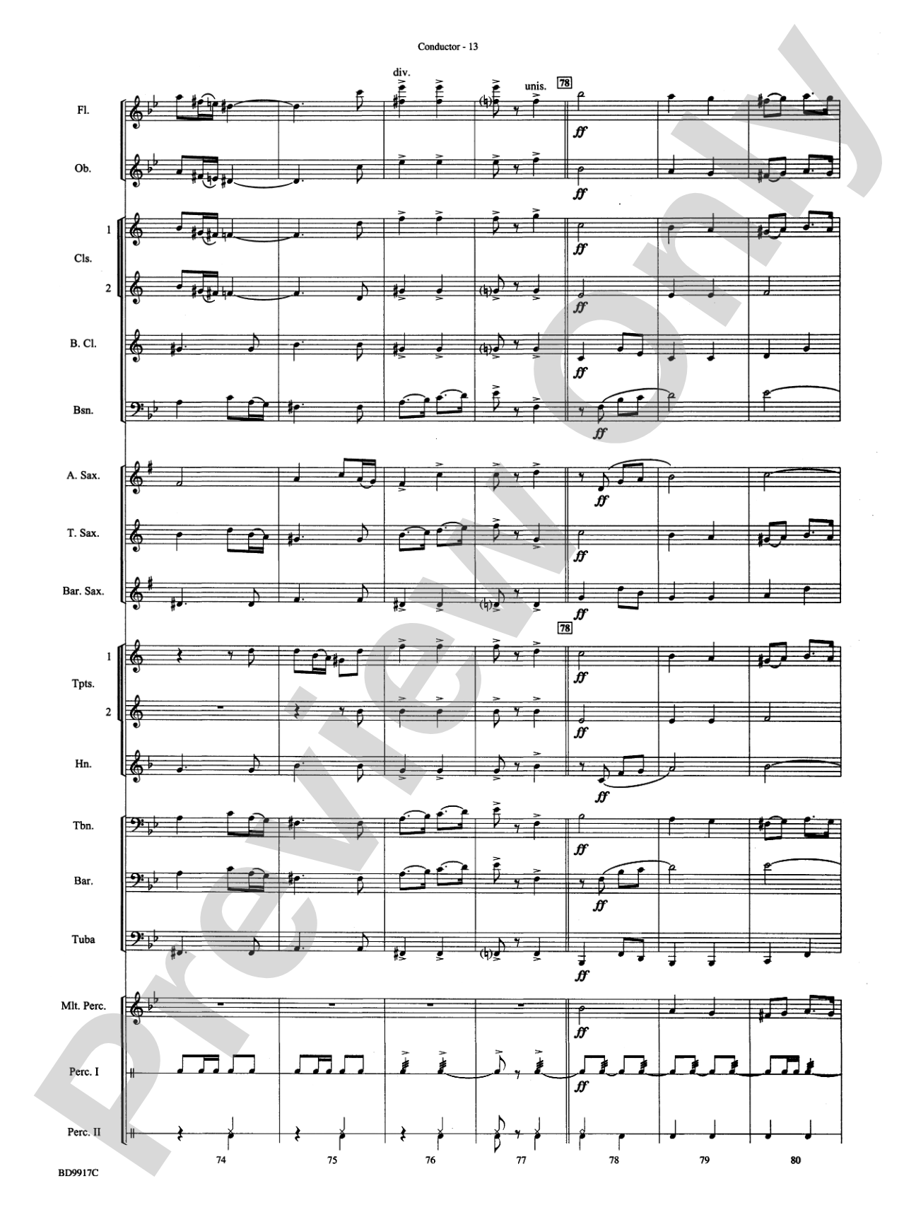 Barnum and Bailey's Favorite: Concert Band Conductor Score & Parts