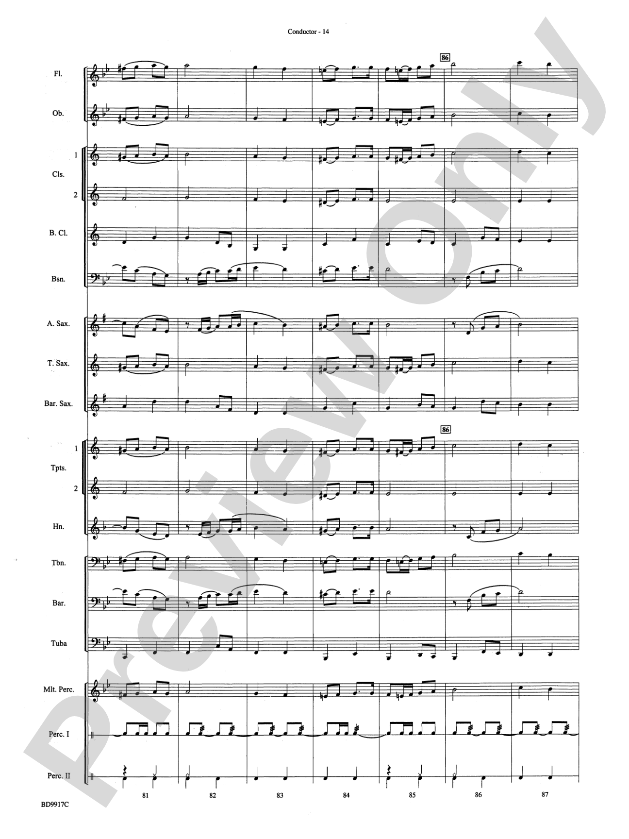 Barnum and Bailey's Favorite: Concert Band Conductor Score & Parts