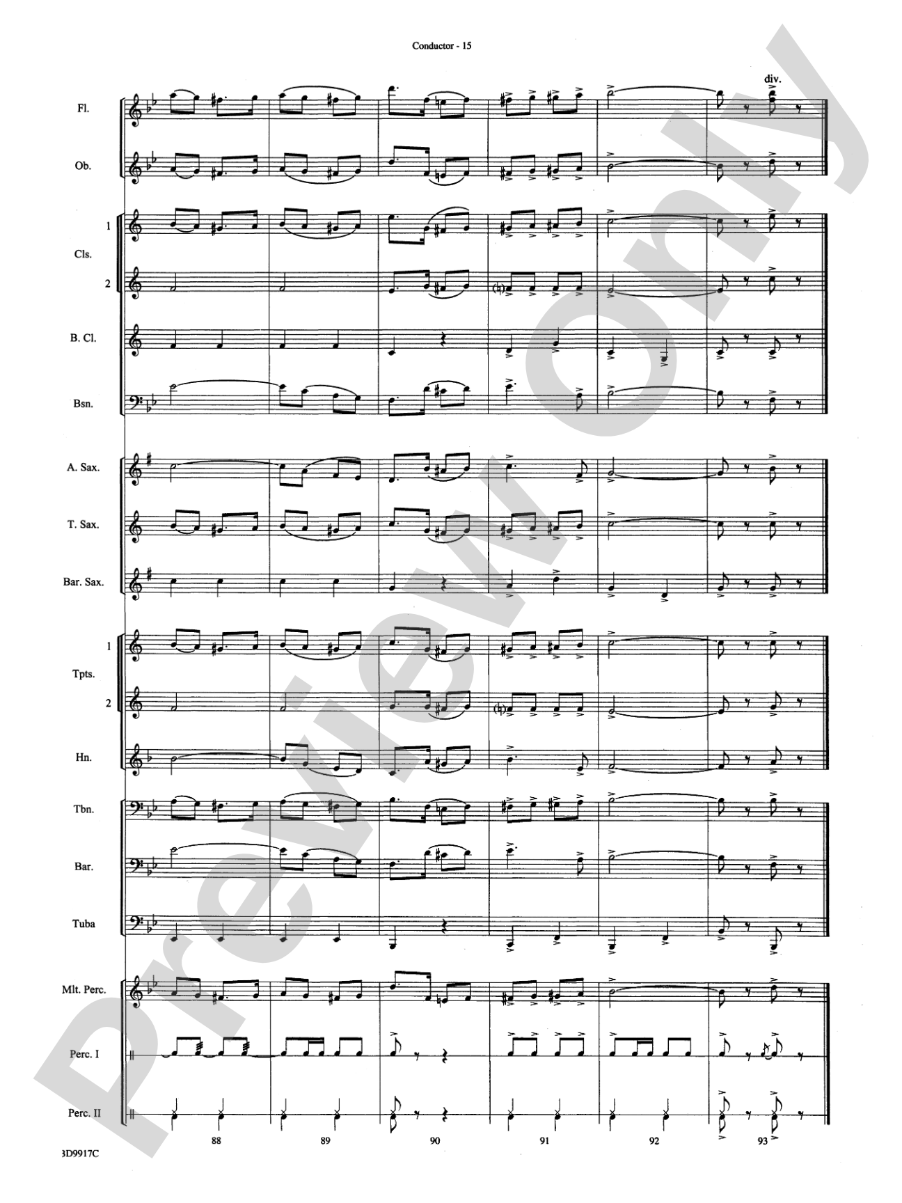 Barnum and Bailey's Favorite: Concert Band Conductor Score & Parts