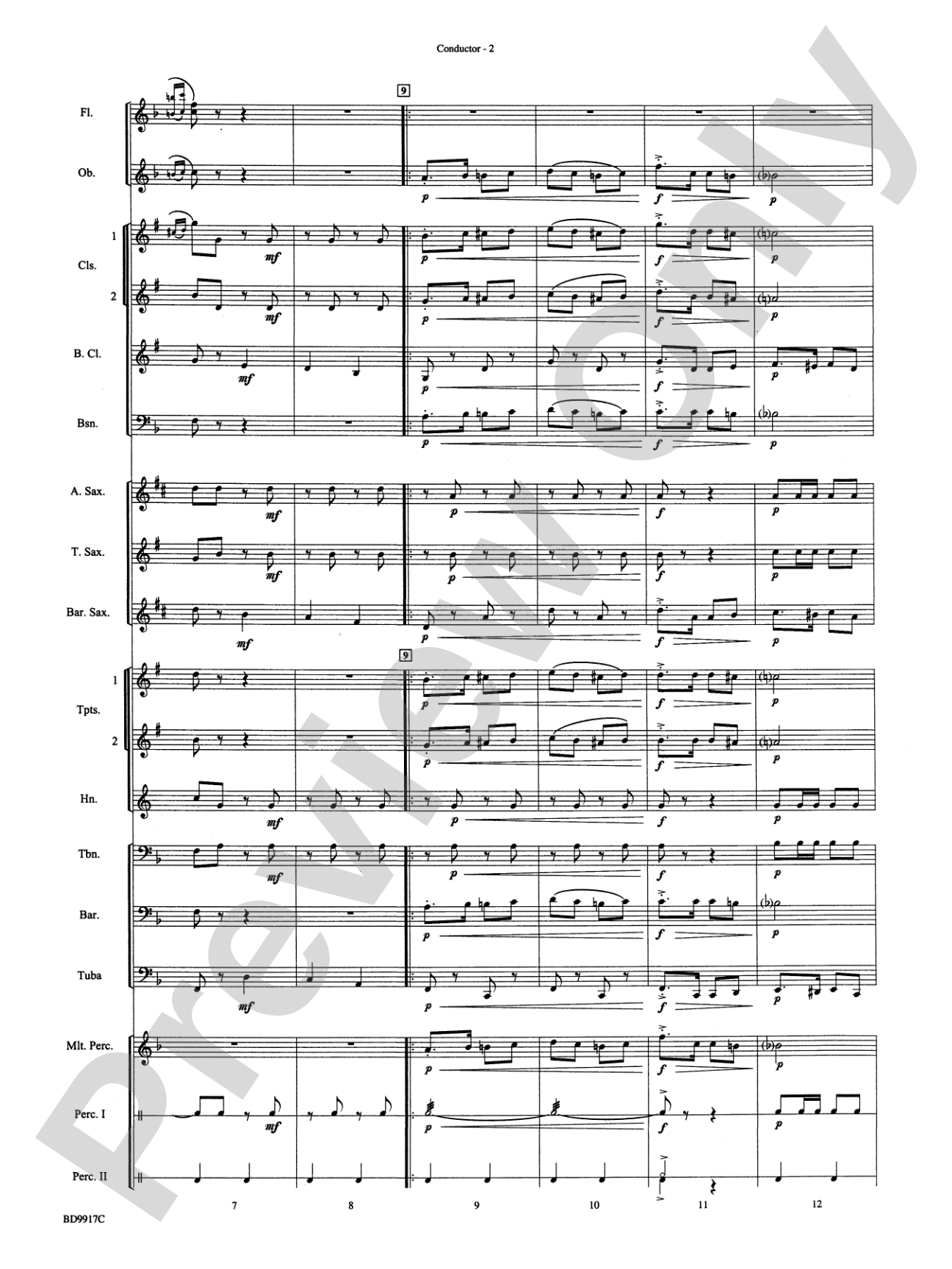 Barnum and Bailey's Favorite: Concert Band Conductor Score & Parts