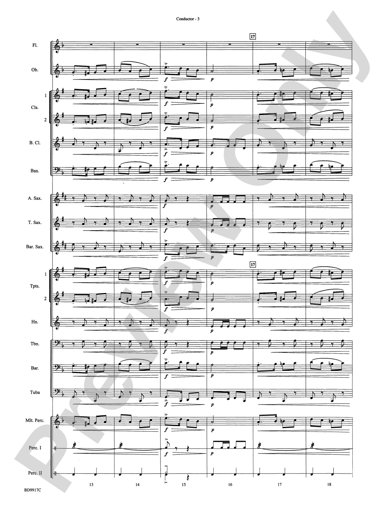 Barnum and Bailey's Favorite: Concert Band Conductor Score & Parts