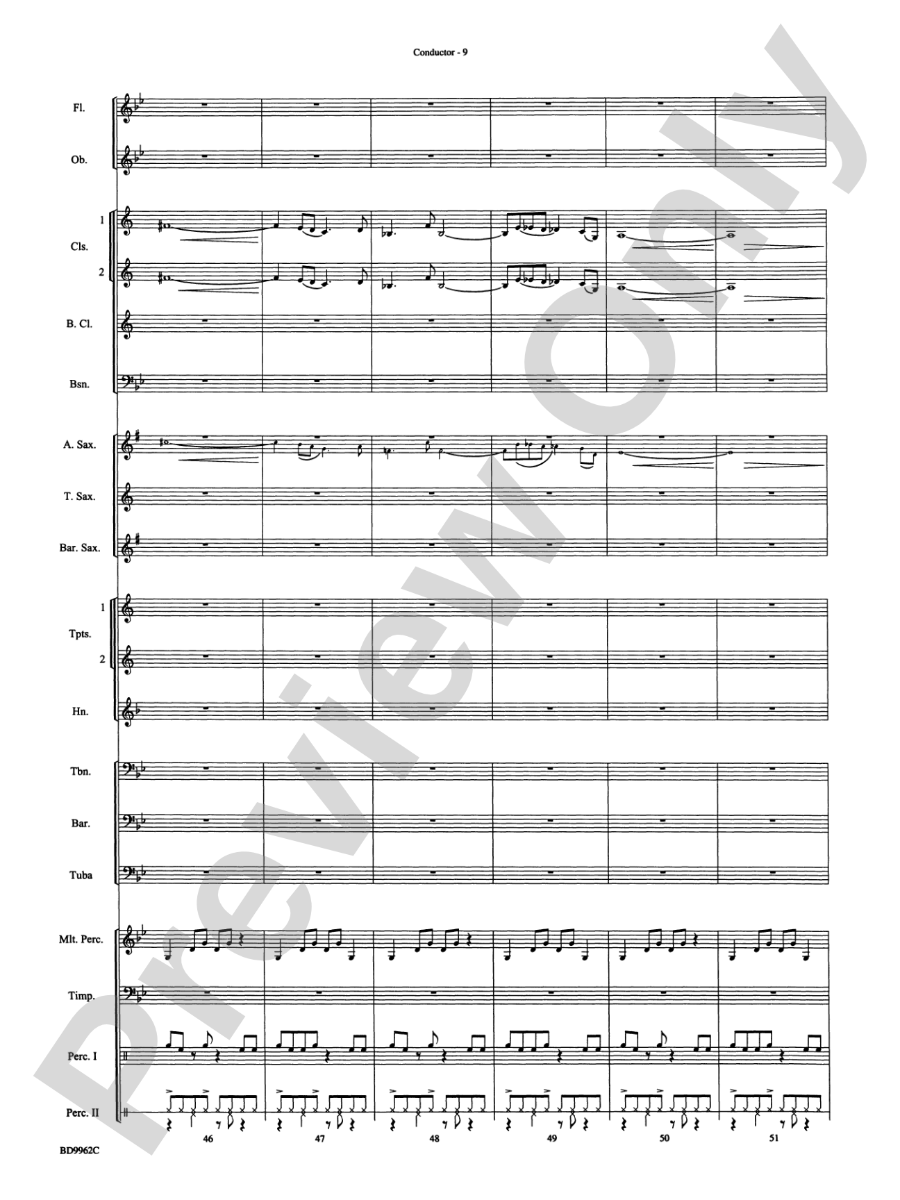 Rites of Tamburo: Concert Band Conductor Score & Parts
