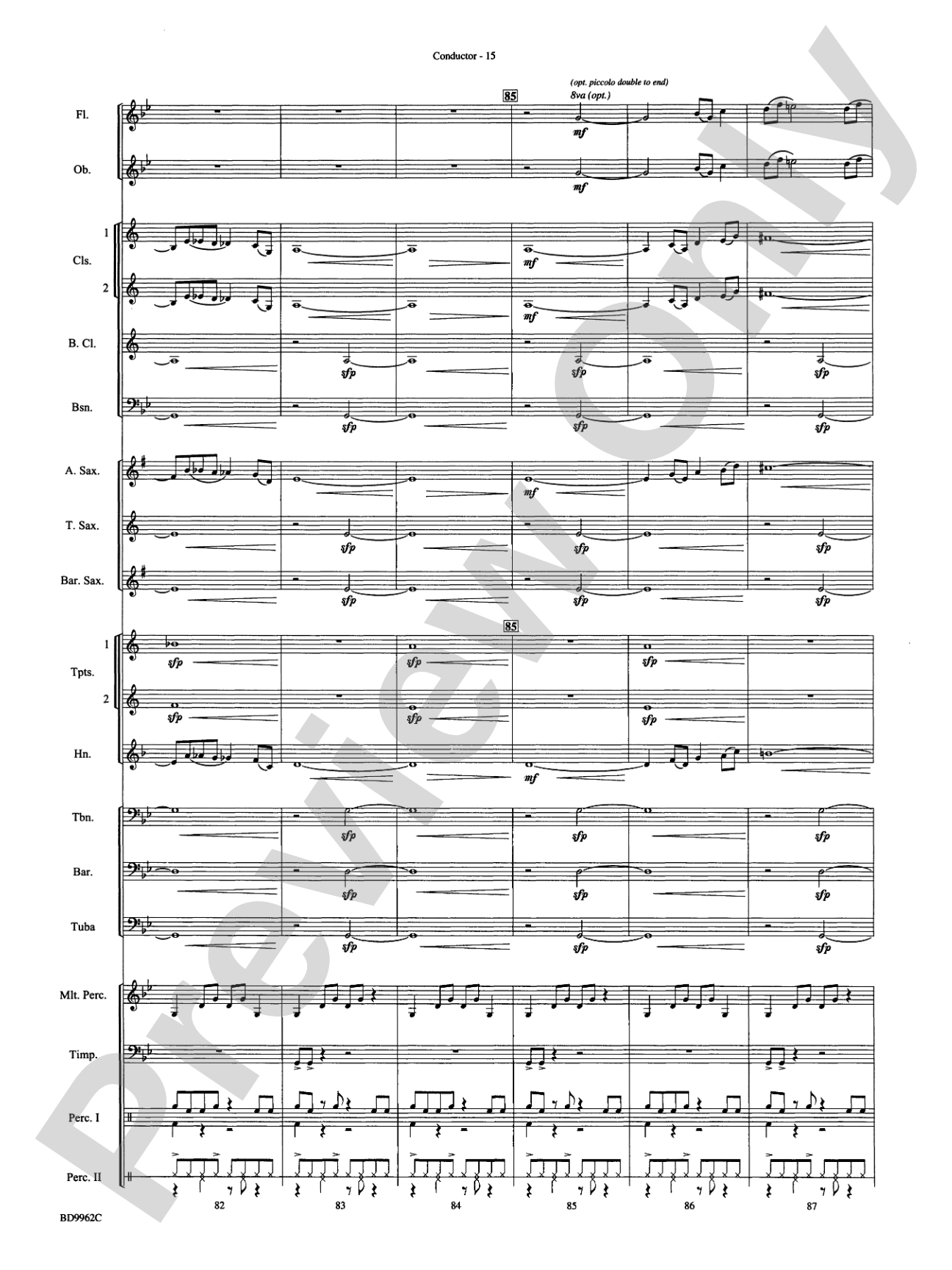 Rites of Tamburo: Concert Band Conductor Score & Parts