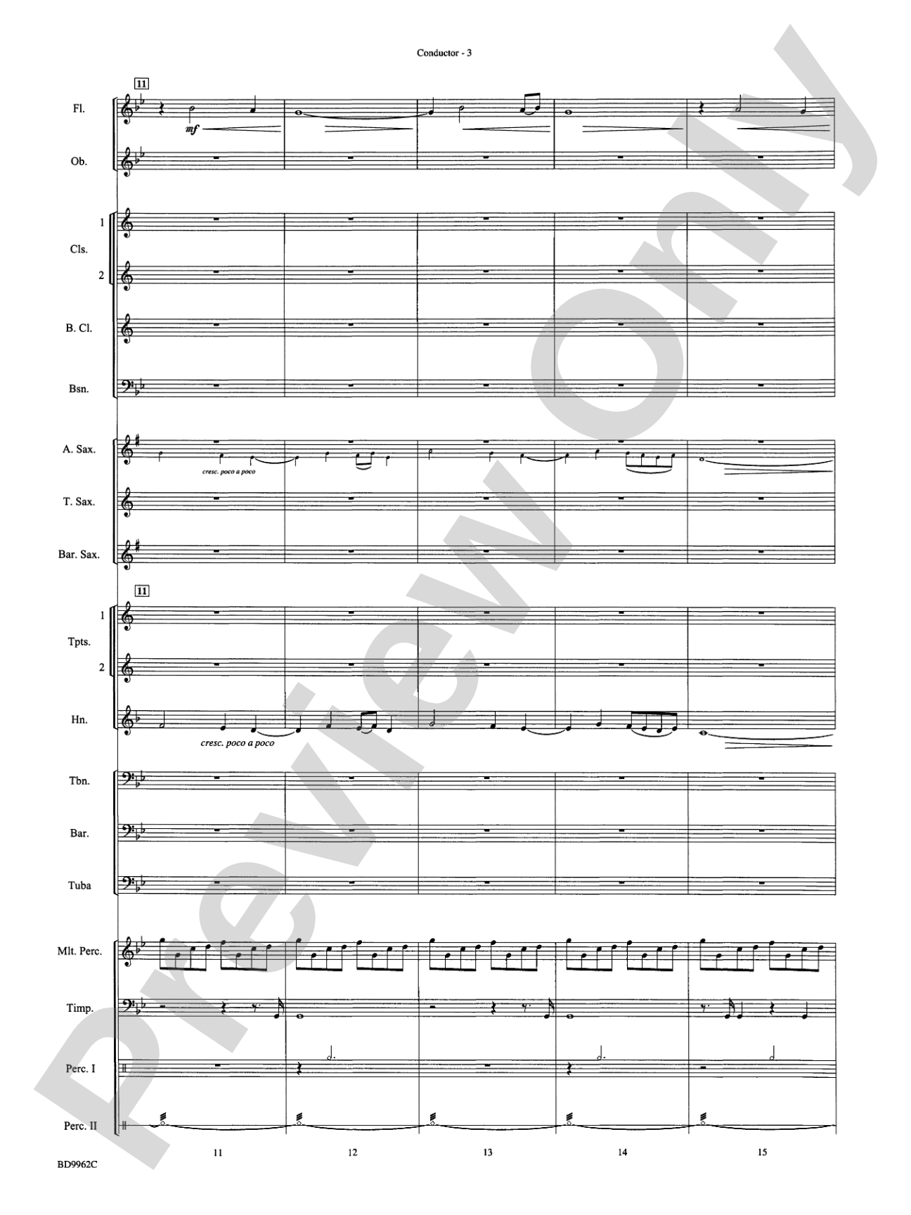 Rites of Tamburo: Concert Band Conductor Score & Parts