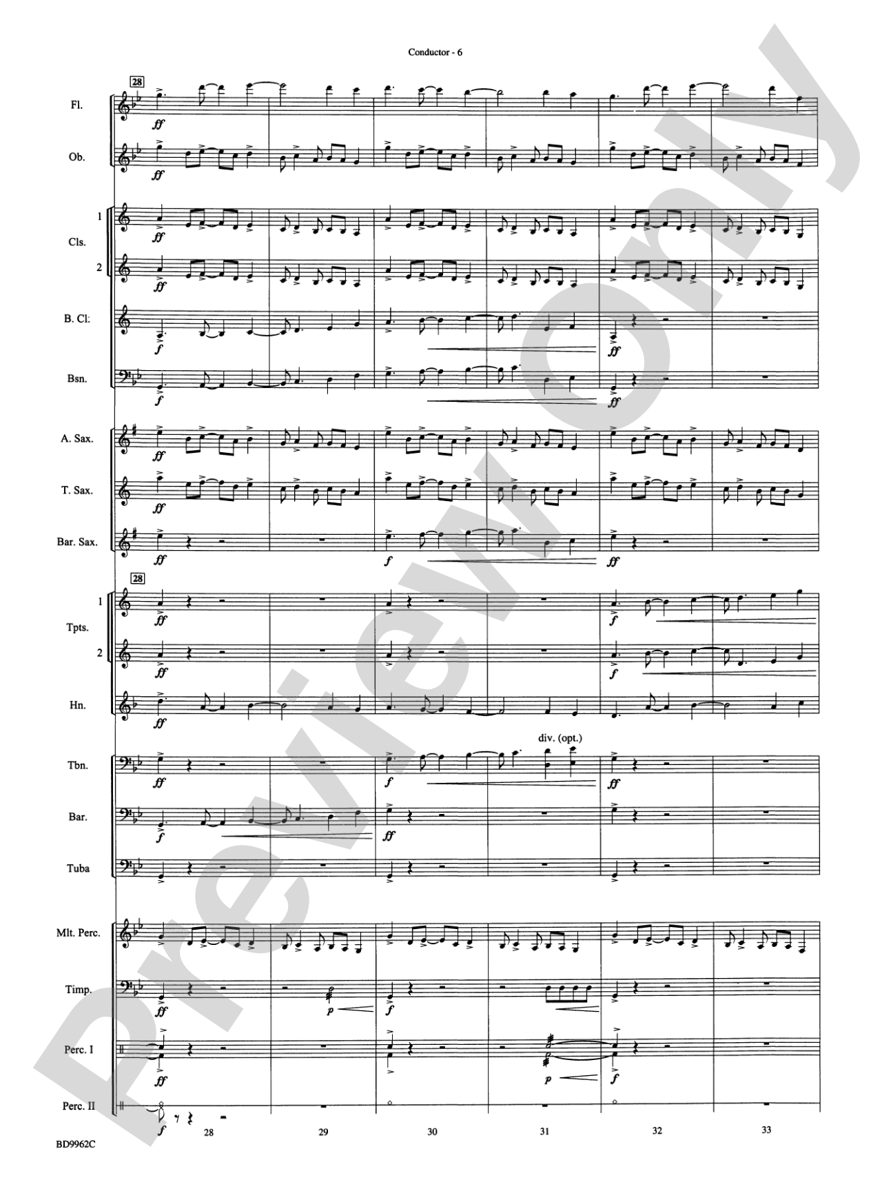 Rites of Tamburo: Concert Band Conductor Score & Parts