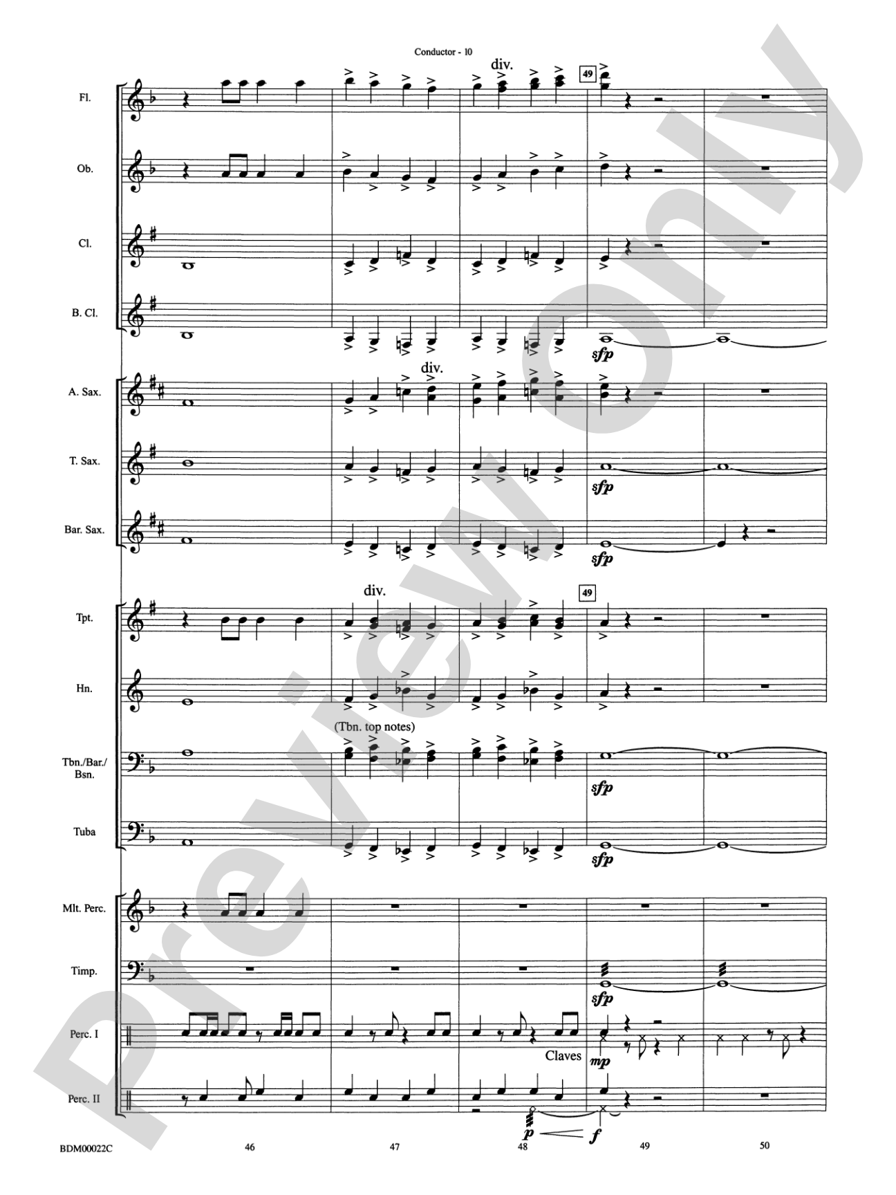 Ancient Moon: Concert Band Conductor Score & Parts
