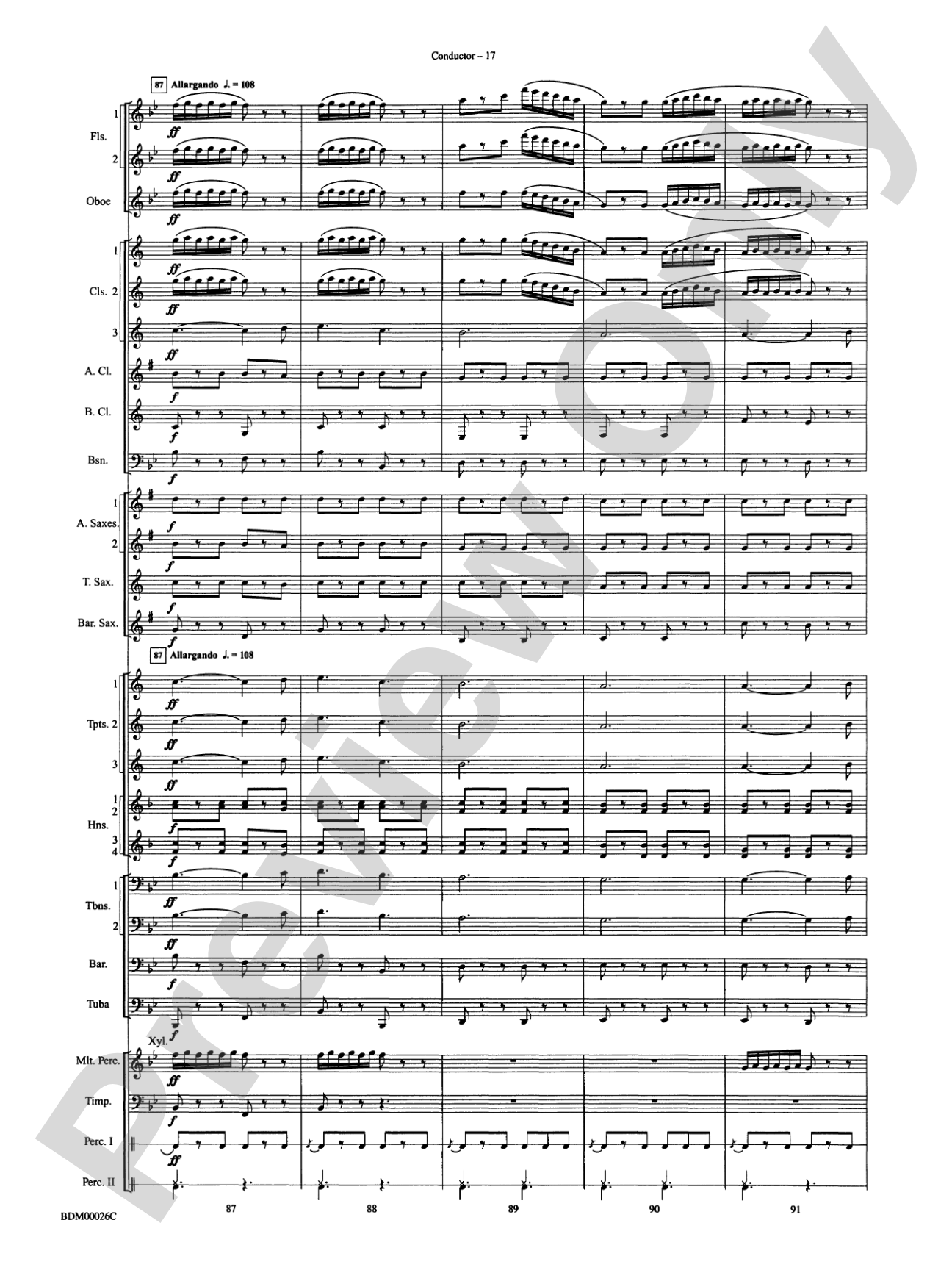 Wings and Shield: Concert Band Conductor Score & Parts