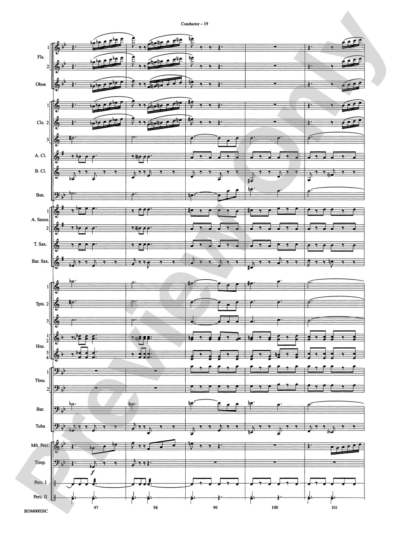 Wings and Shield: Concert Band Conductor Score & Parts