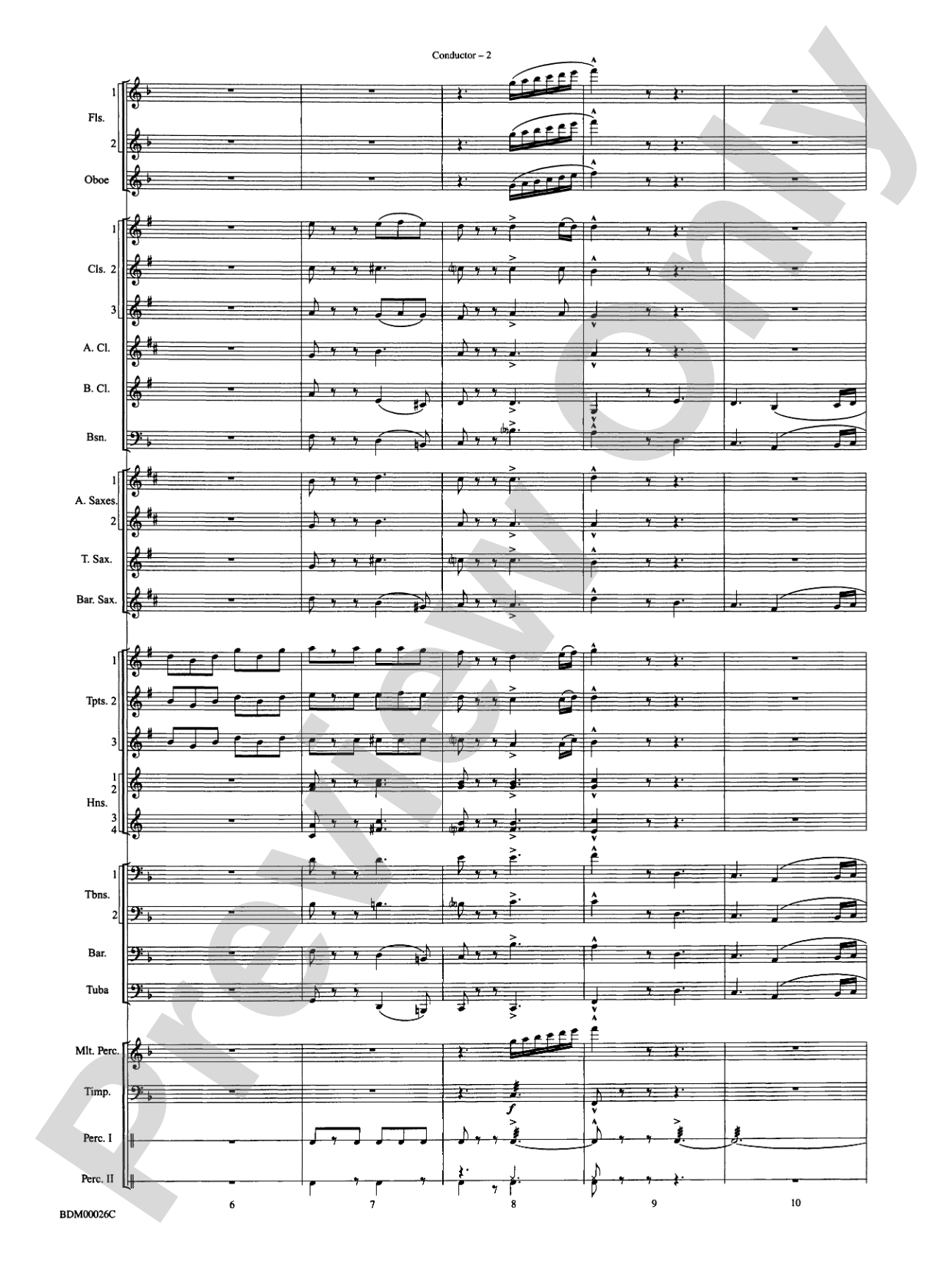Wings and Shield: Concert Band Conductor Score & Parts