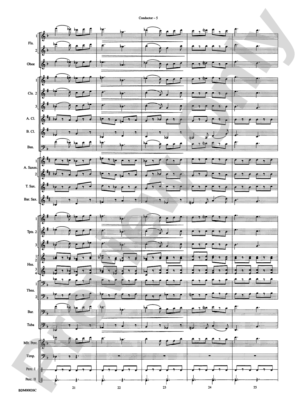 Wings and Shield: Concert Band Conductor Score & Parts