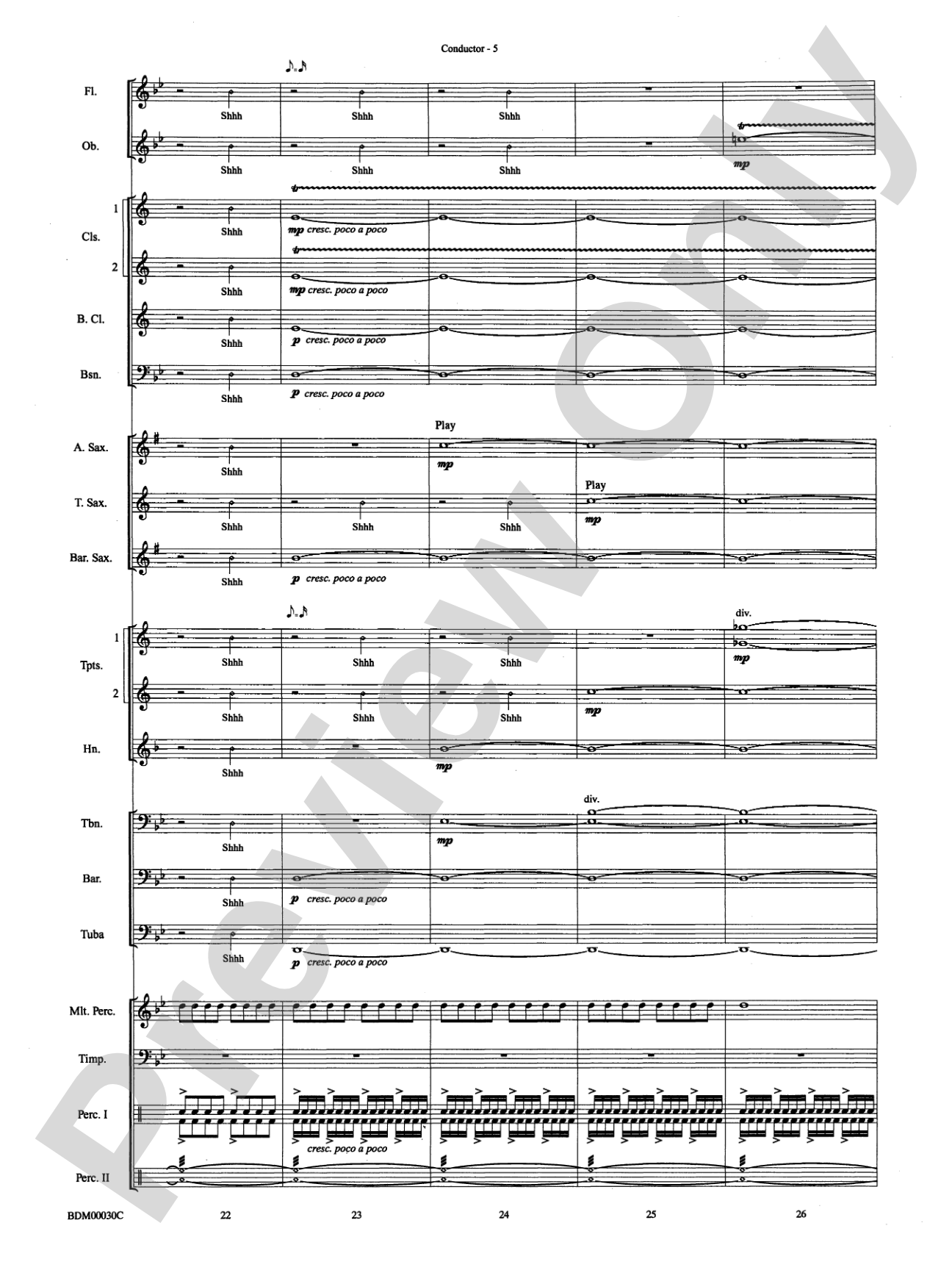The Great Locomotive Chase: Concert Band Conductor Score & Parts