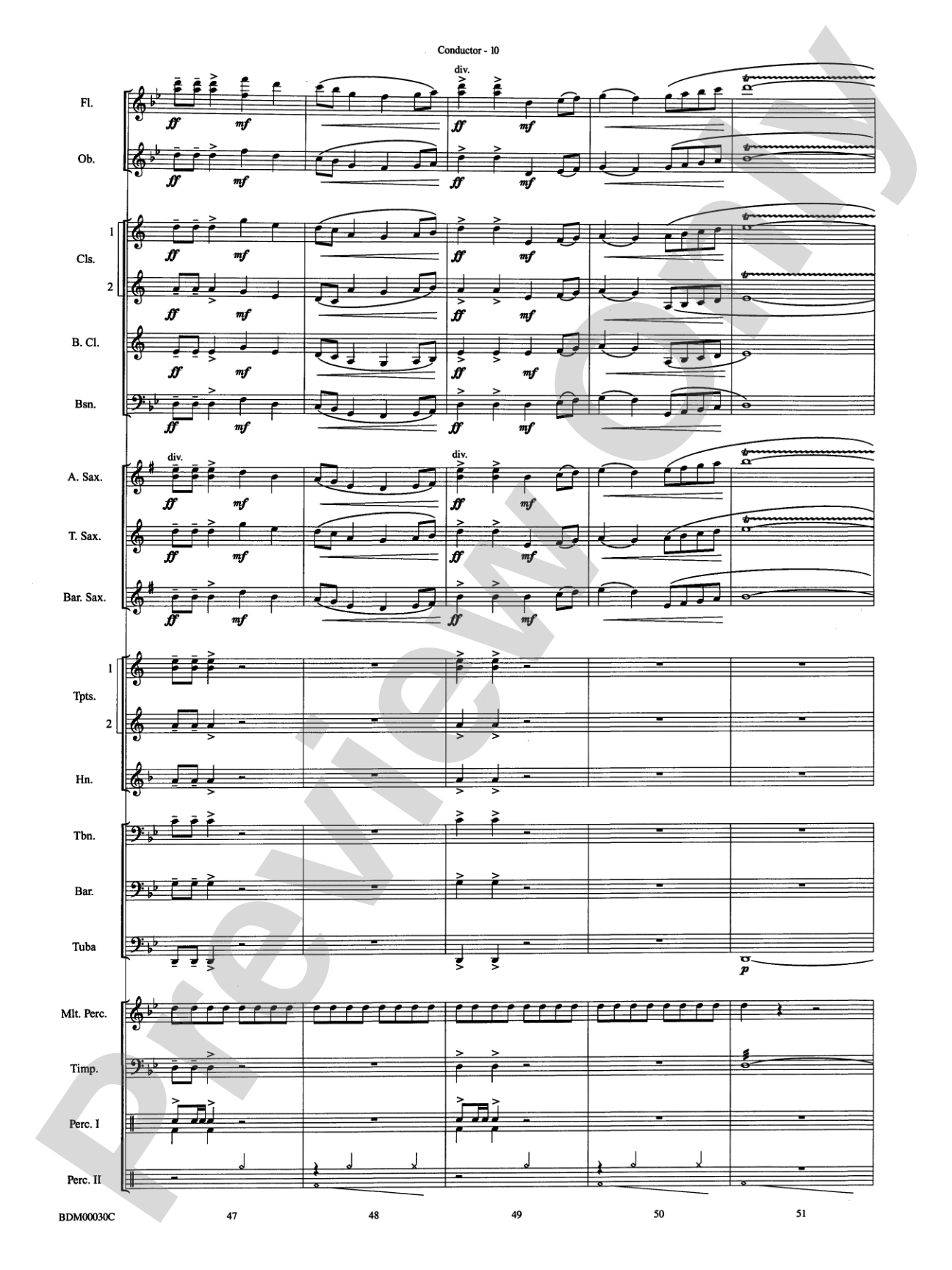 The Great Locomotive Chase: Concert Band Conductor Score & Parts