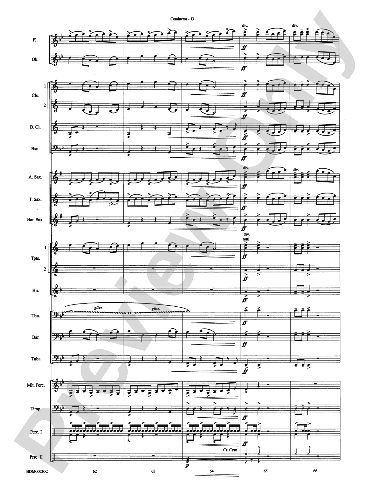 The Great Locomotive Chase: Concert Band Conductor Score & Parts