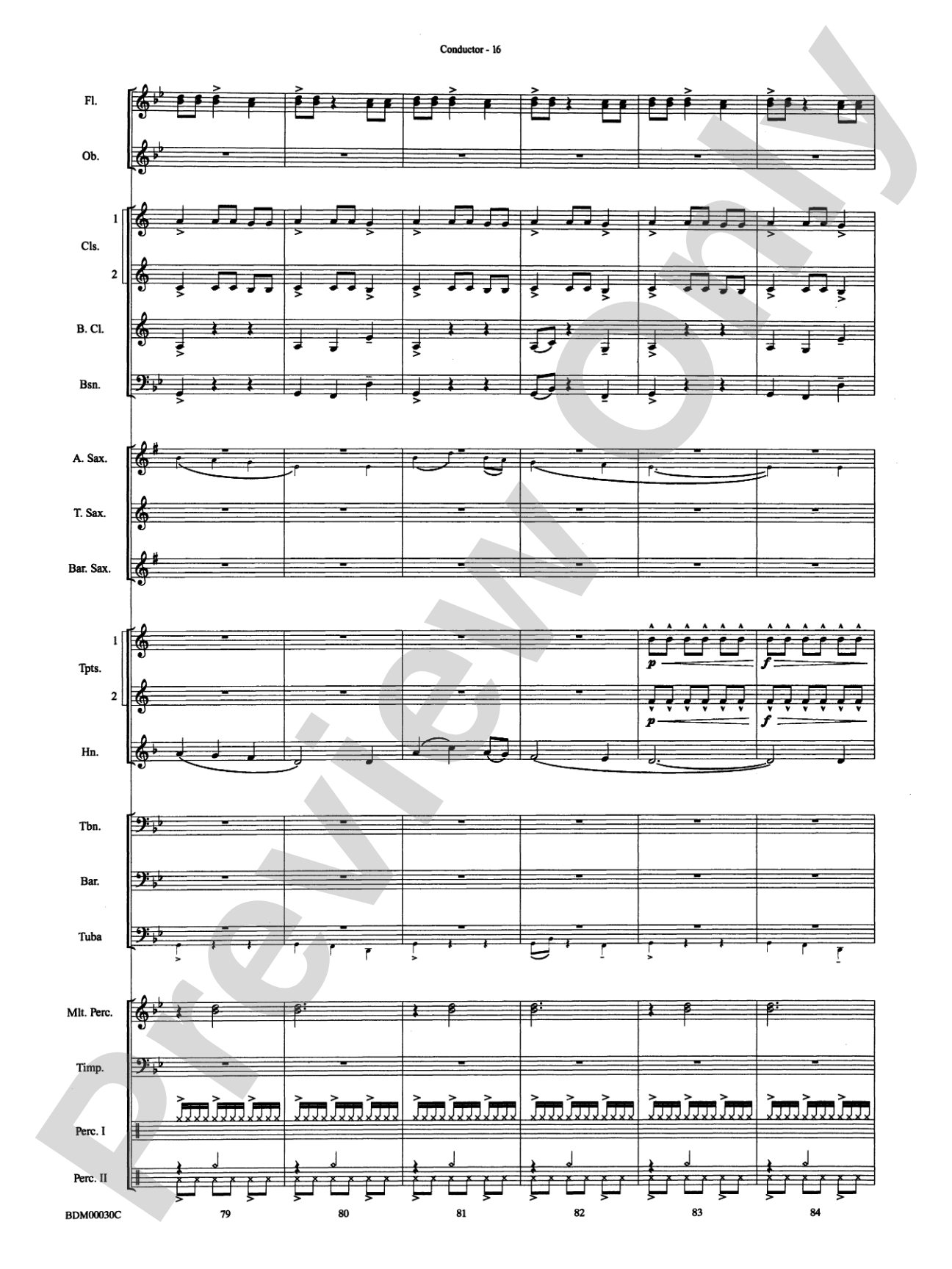 The Great Locomotive Chase: Concert Band Conductor Score & Parts