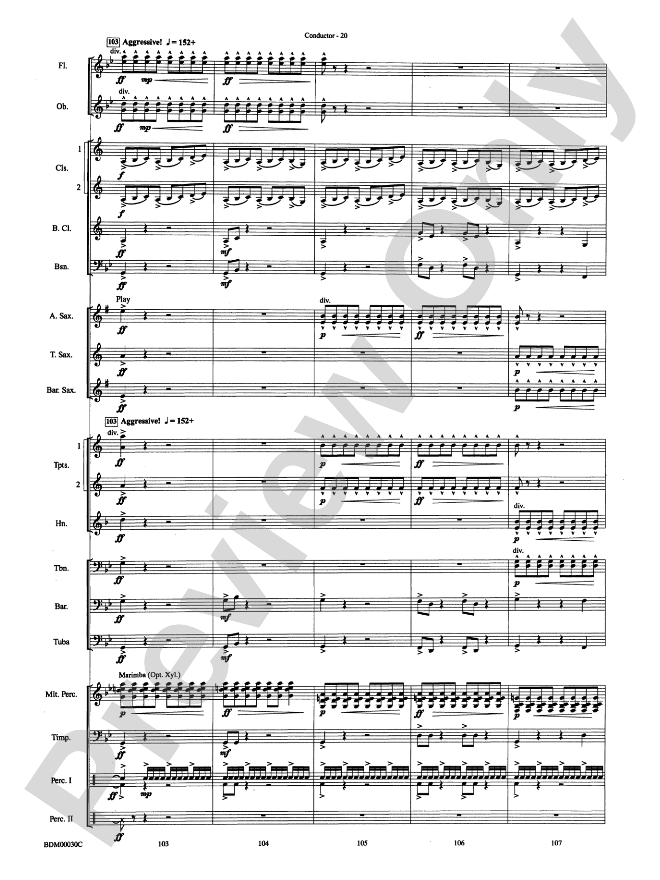The Great Locomotive Chase: Concert Band Conductor Score & Parts