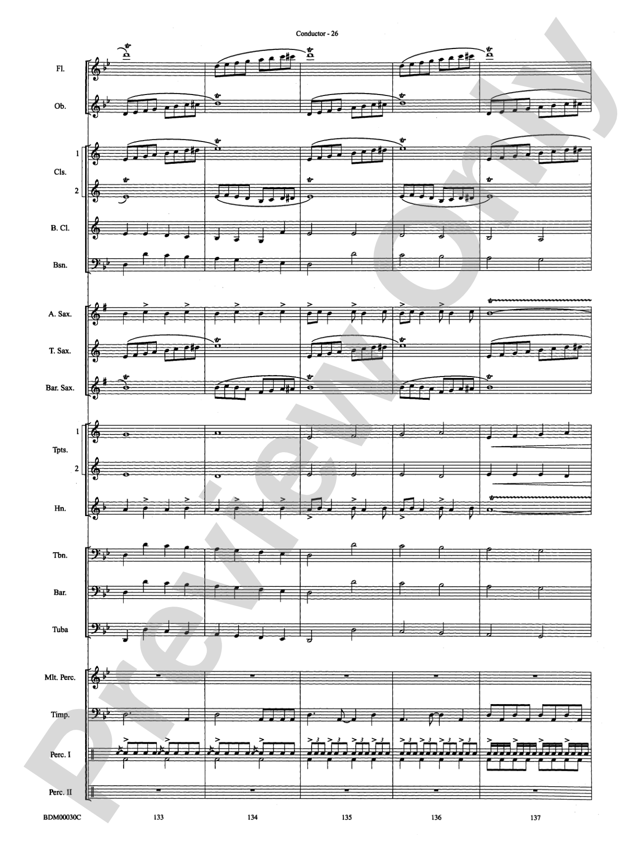 The Great Locomotive Chase: Concert Band Conductor Score & Parts