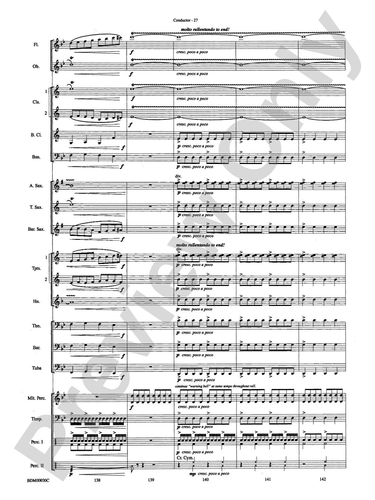 The Great Locomotive Chase: Concert Band Conductor Score & Parts