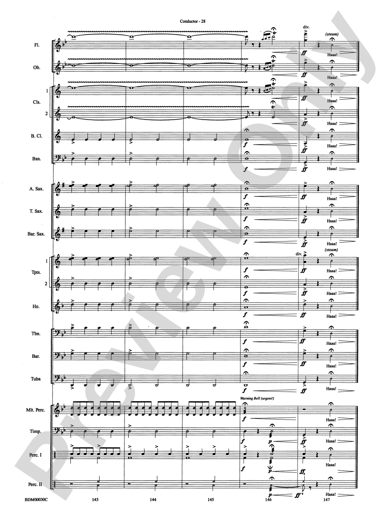 The Great Locomotive Chase: Concert Band Conductor Score & Parts