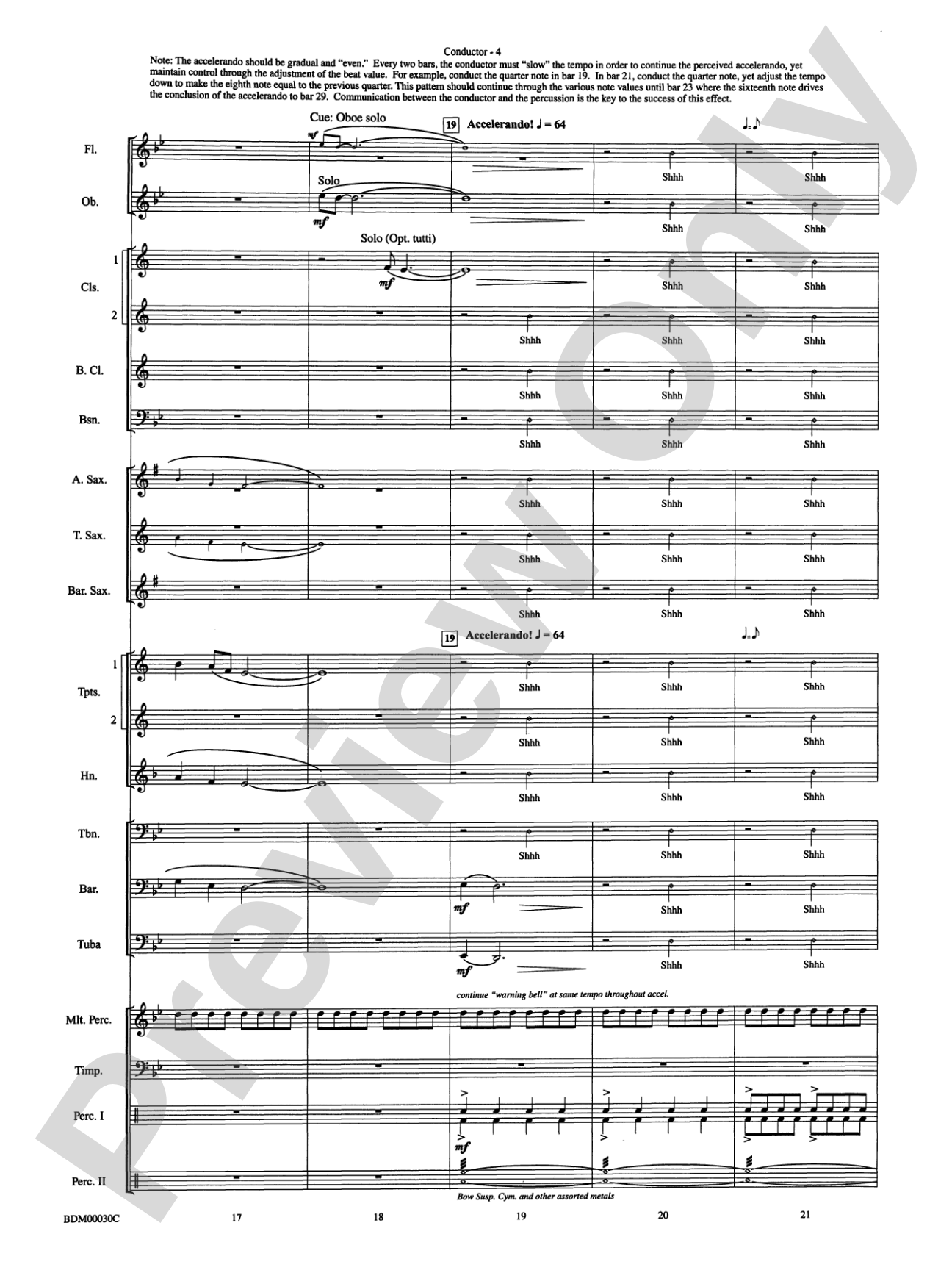 The Great Locomotive Chase: Concert Band Conductor Score & Parts