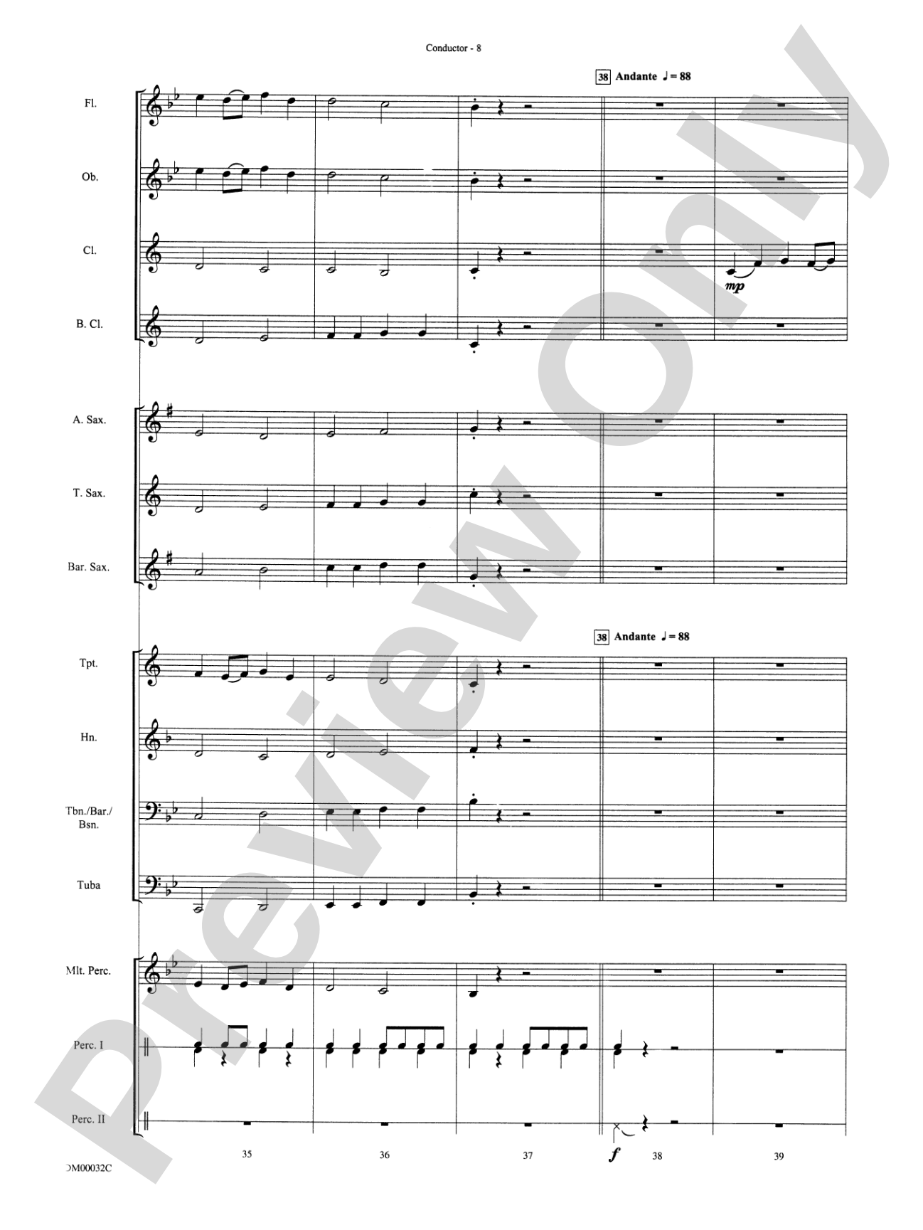 Spectrum: Concert Band Conductor Score & Parts