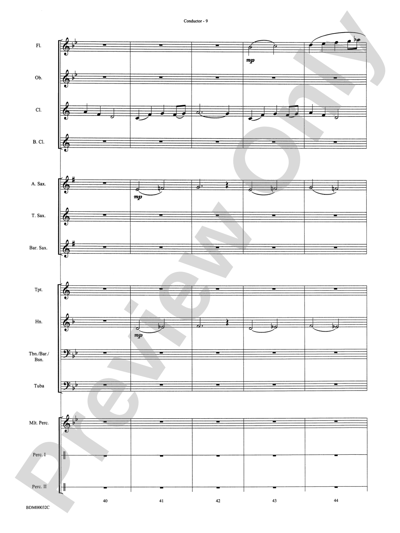 Spectrum: Concert Band Conductor Score & Parts