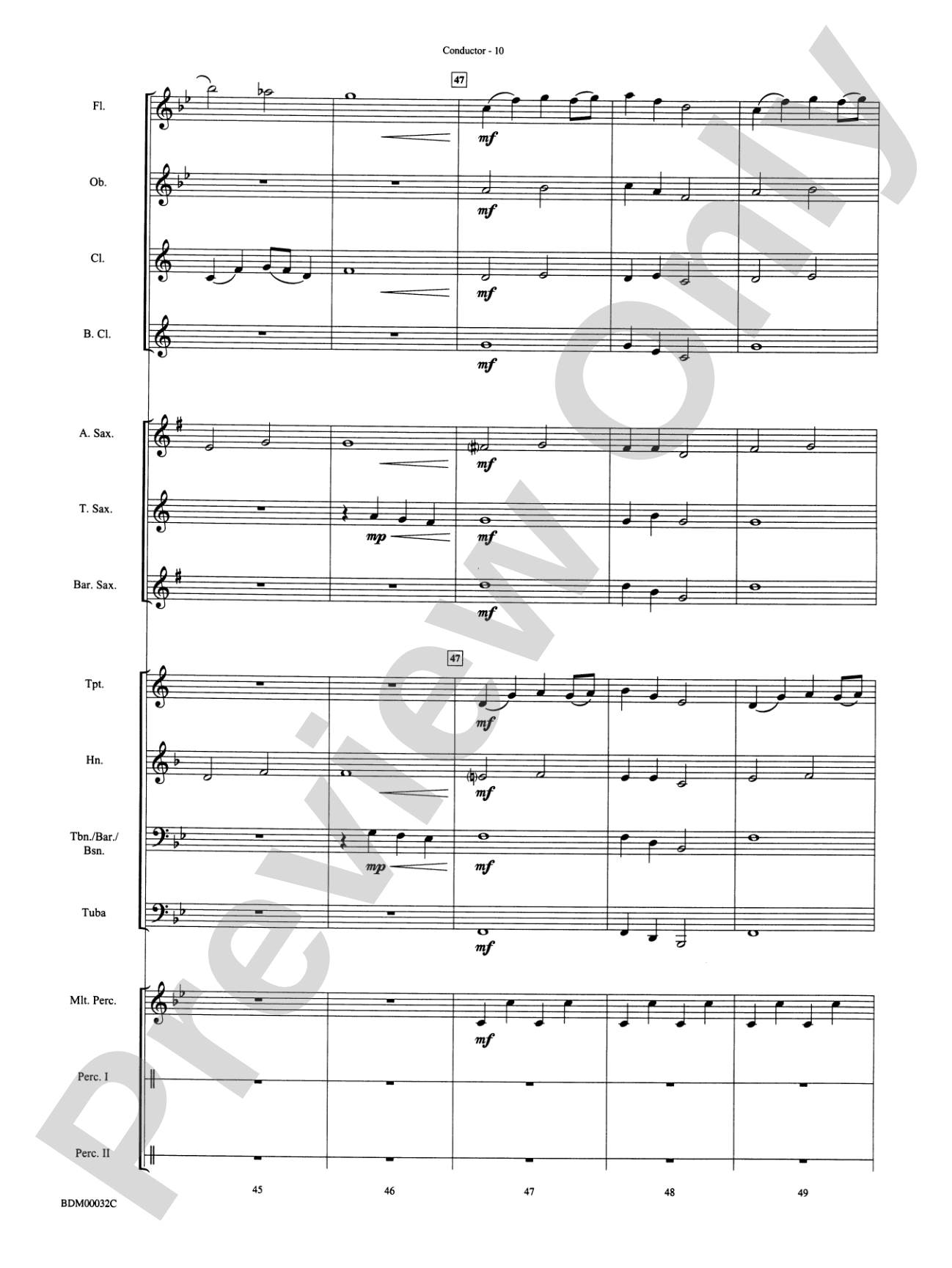 Spectrum: Concert Band Conductor Score & Parts