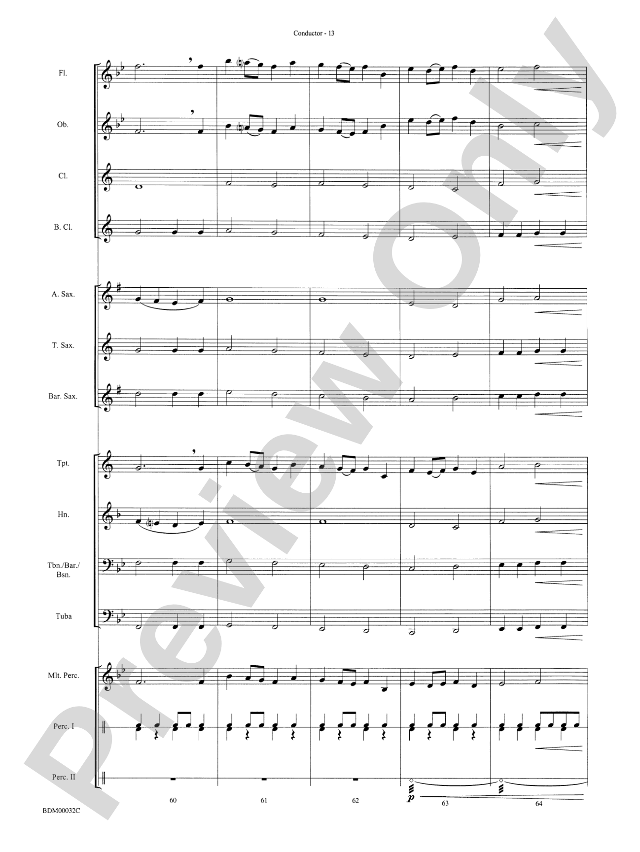 Spectrum: Concert Band Conductor Score & Parts