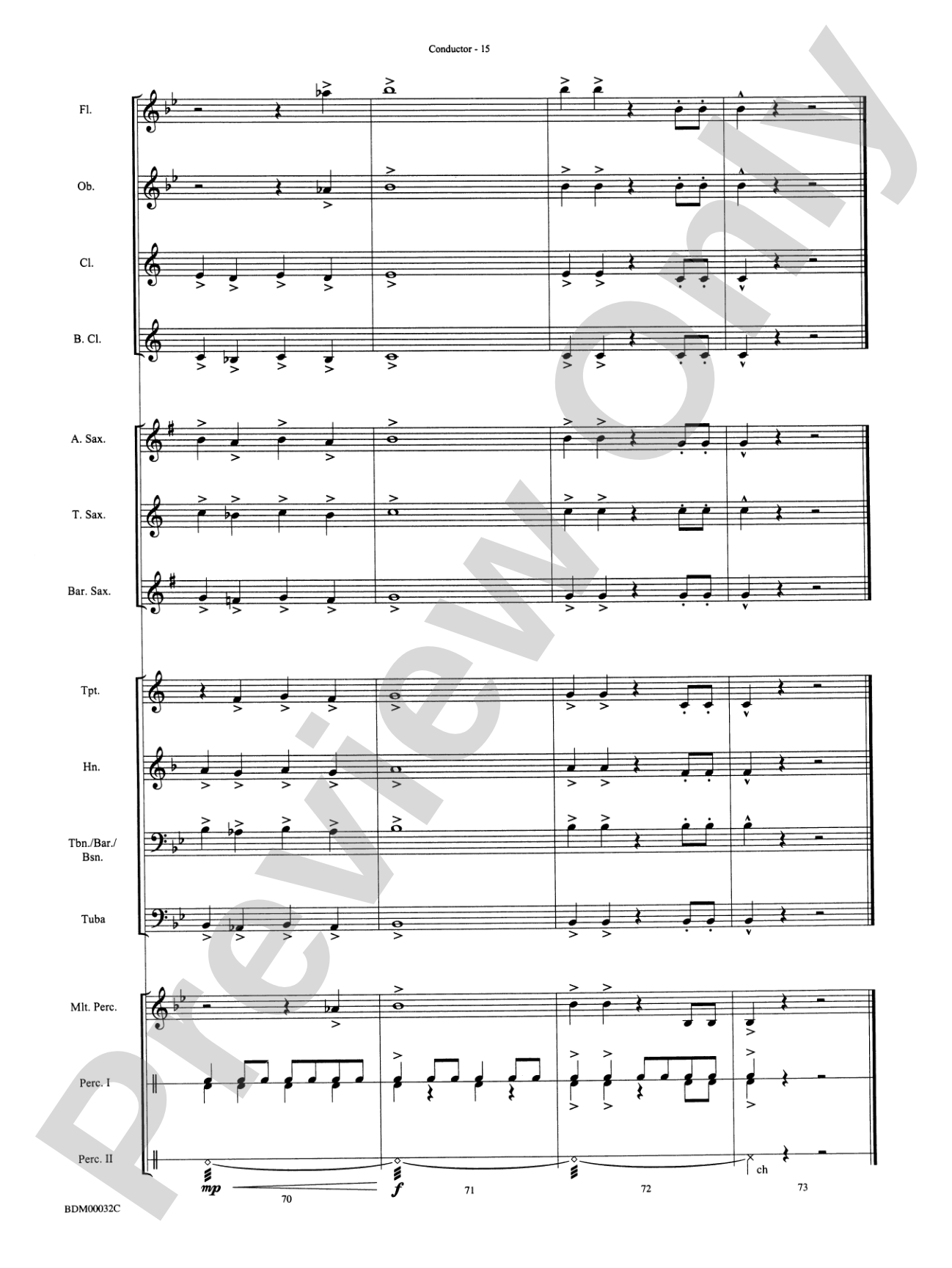 Spectrum: Concert Band Conductor Score & Parts